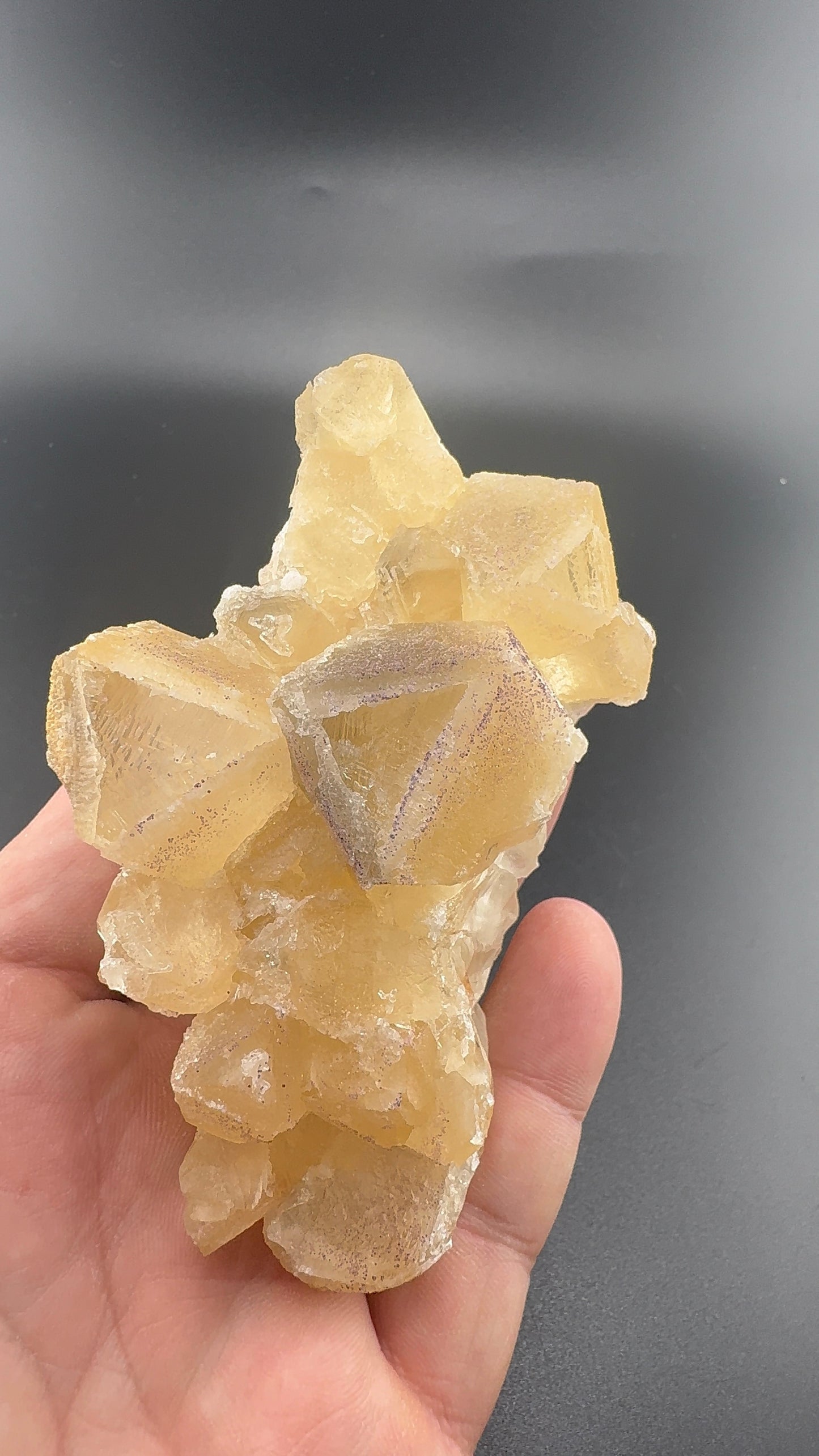 Yttrium Fluorite on Calcite