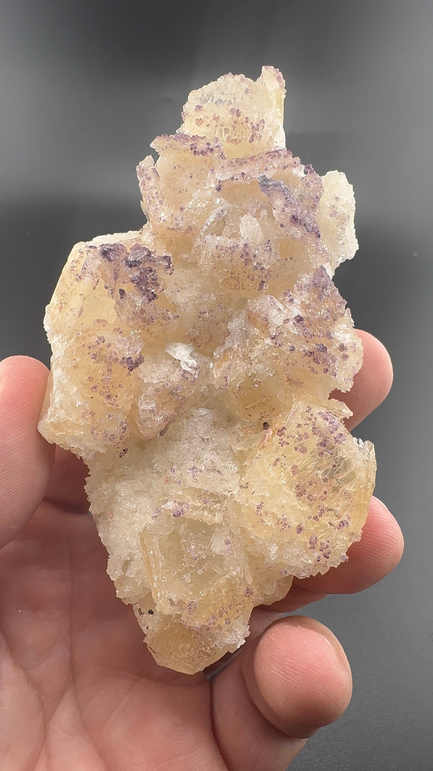 Yttrium Fluorite on Calcite