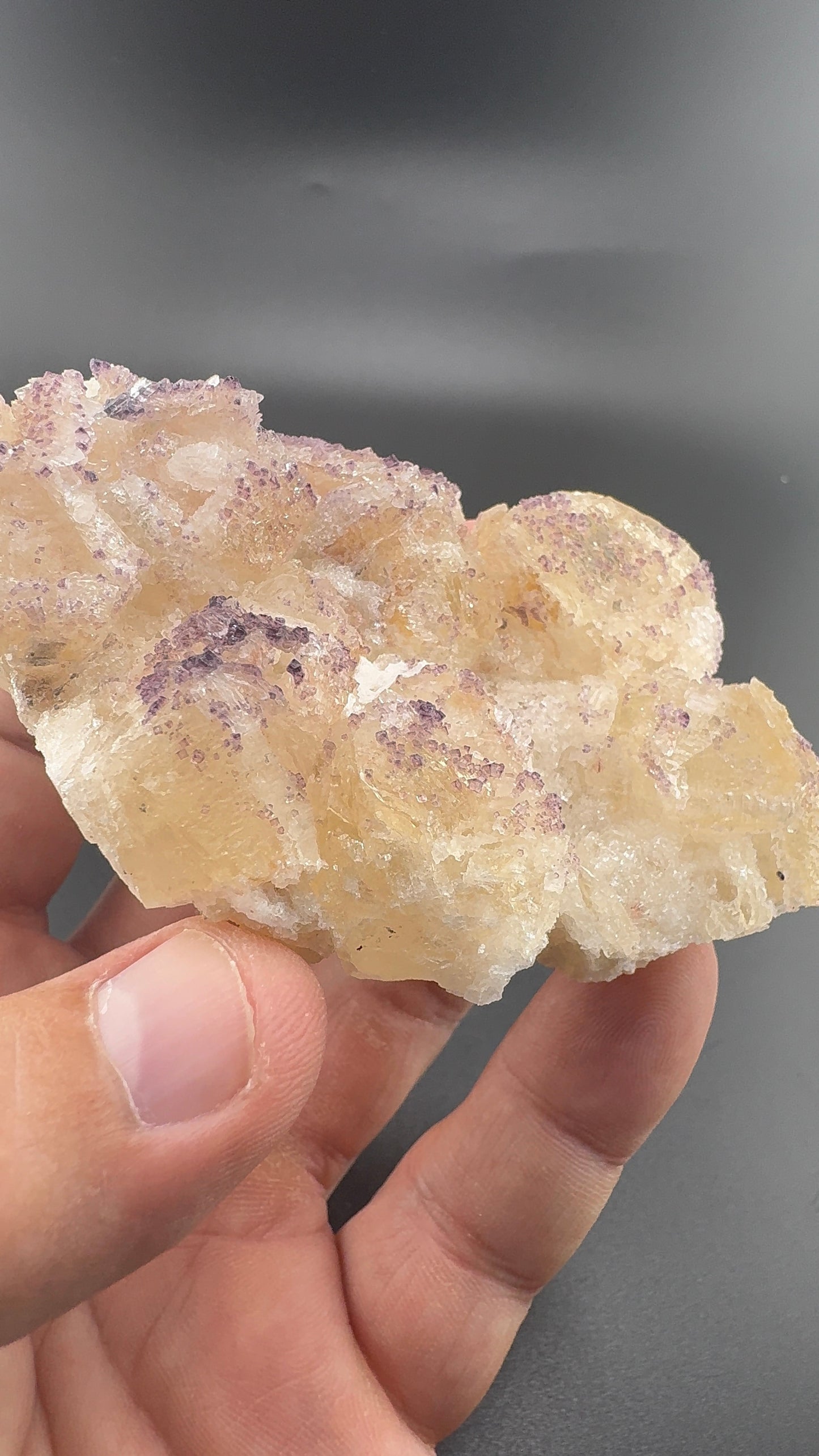 Yttrium Fluorite on Calcite