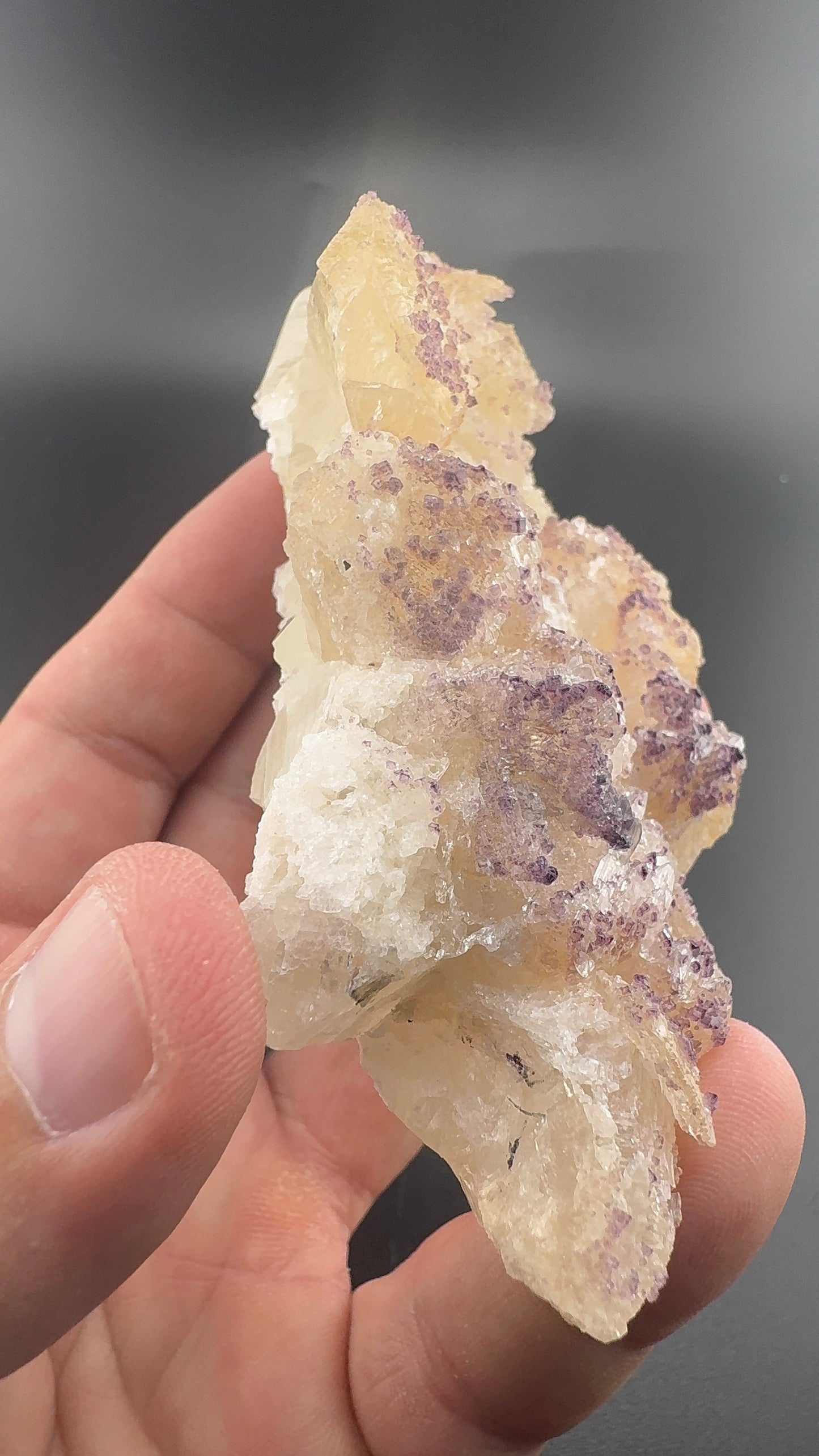 Yttrium Fluorite on Calcite
