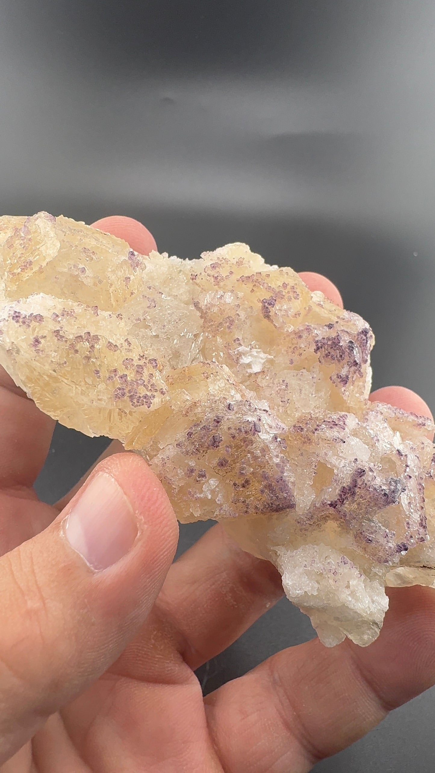 Yttrium Fluorite on Calcite