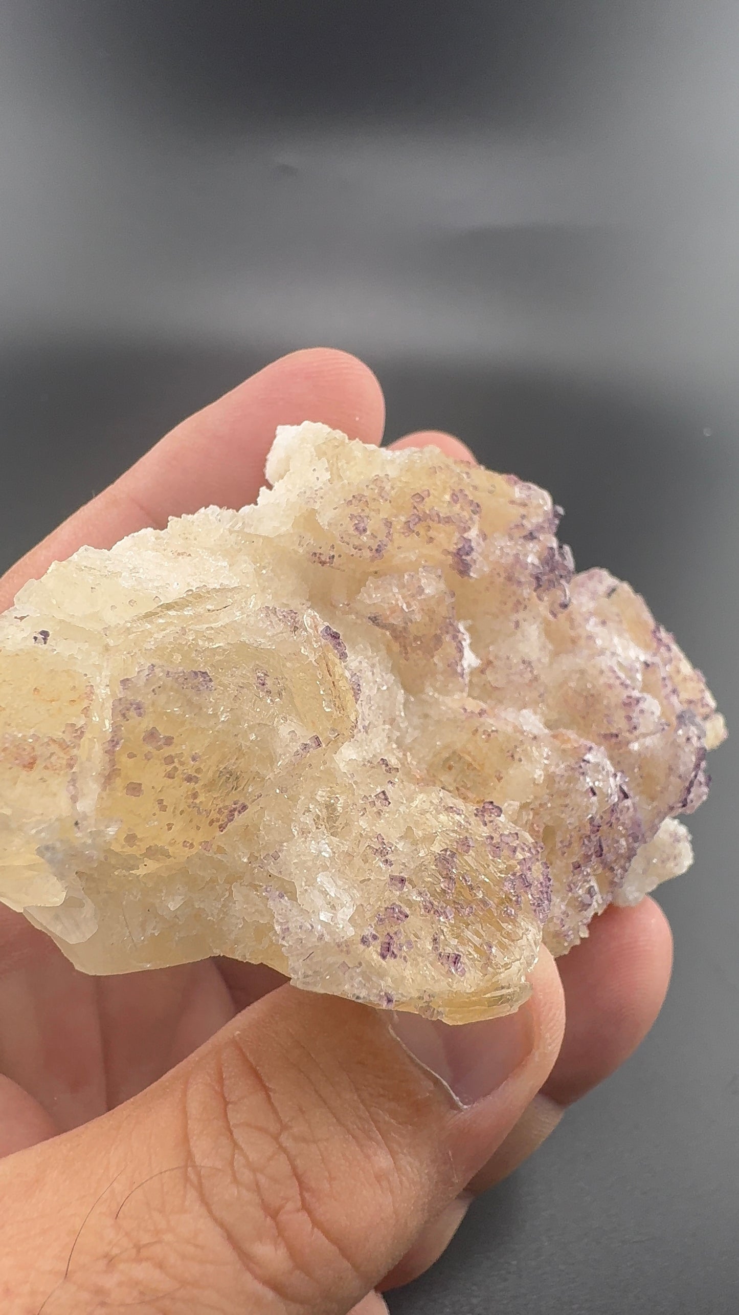Yttrium Fluorite on Calcite
