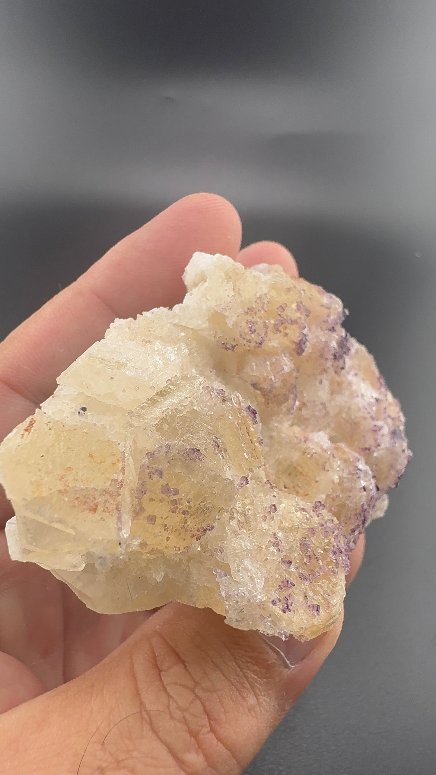 Yttrium Fluorite on Calcite