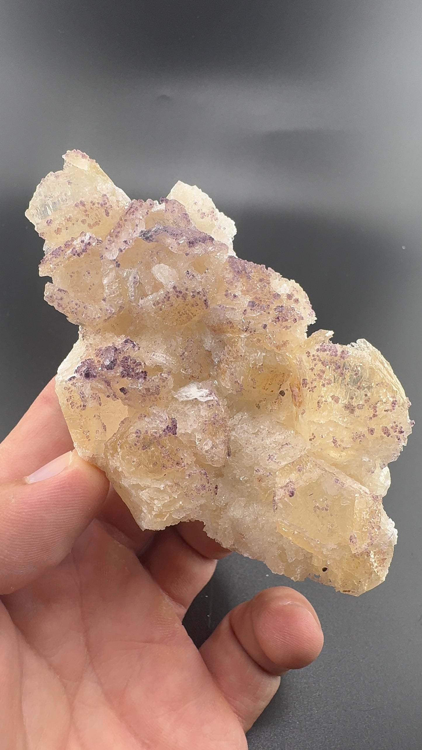 Yttrium Fluorite on Calcite