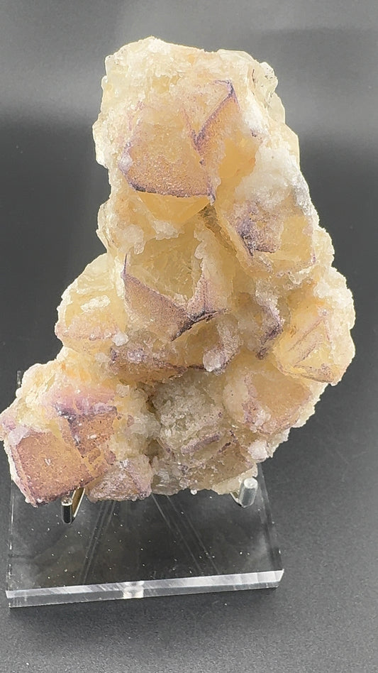 Yttrium Fluorite on Calcite