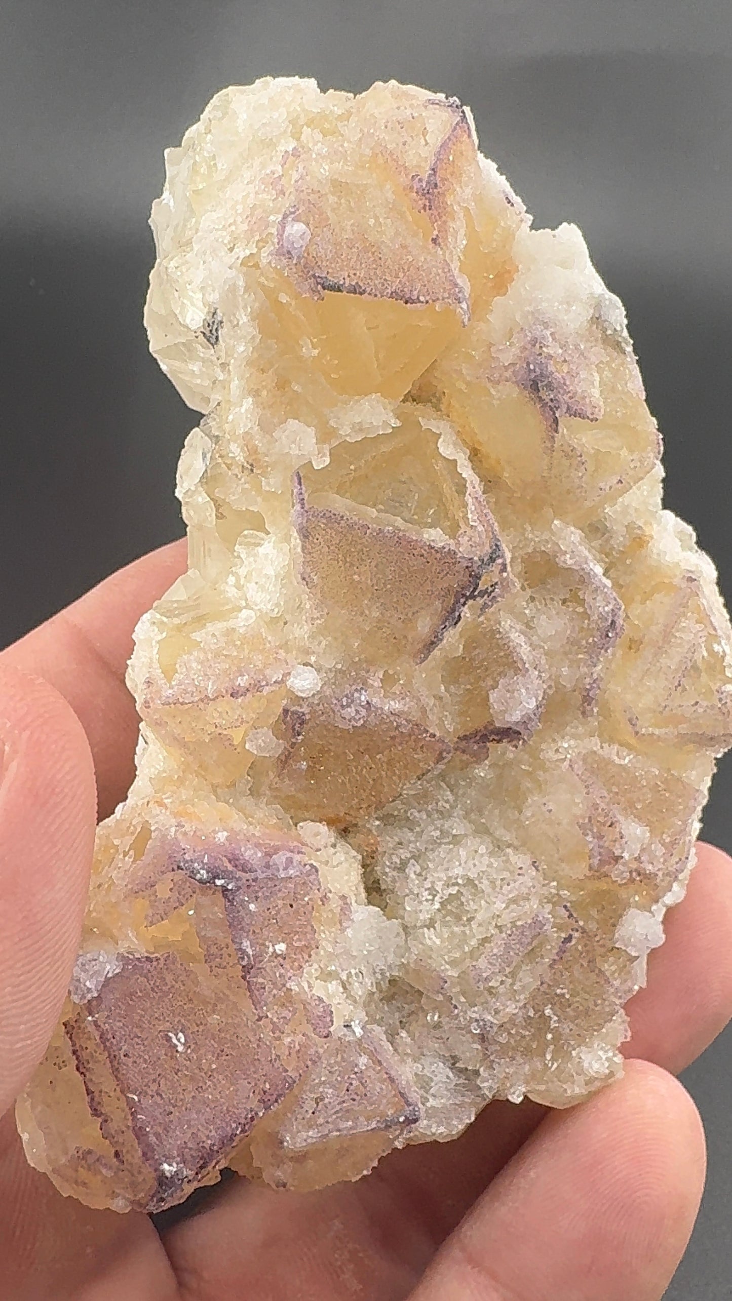 Yttrium Fluorite on Calcite