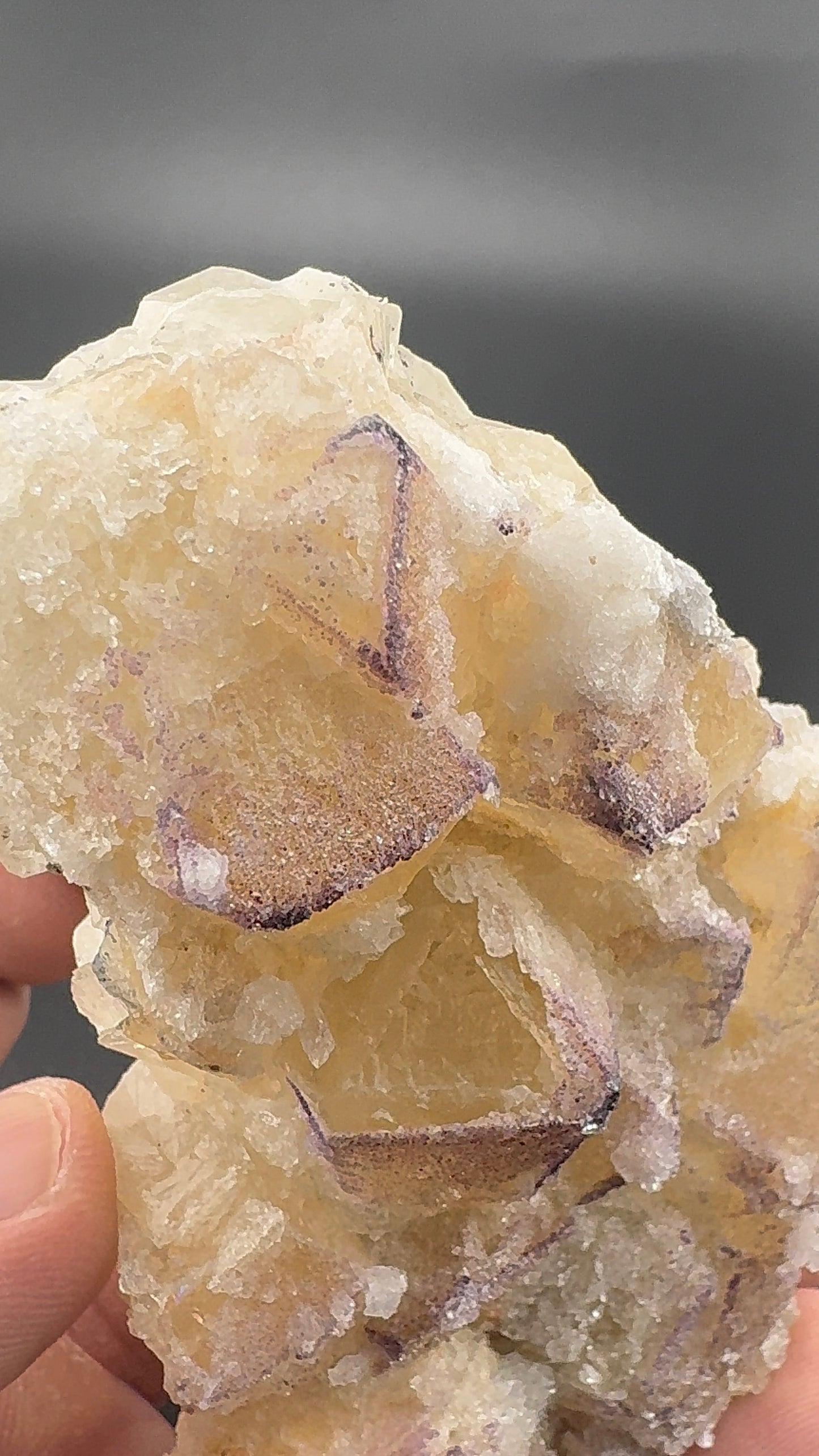 Yttrium Fluorite on Calcite