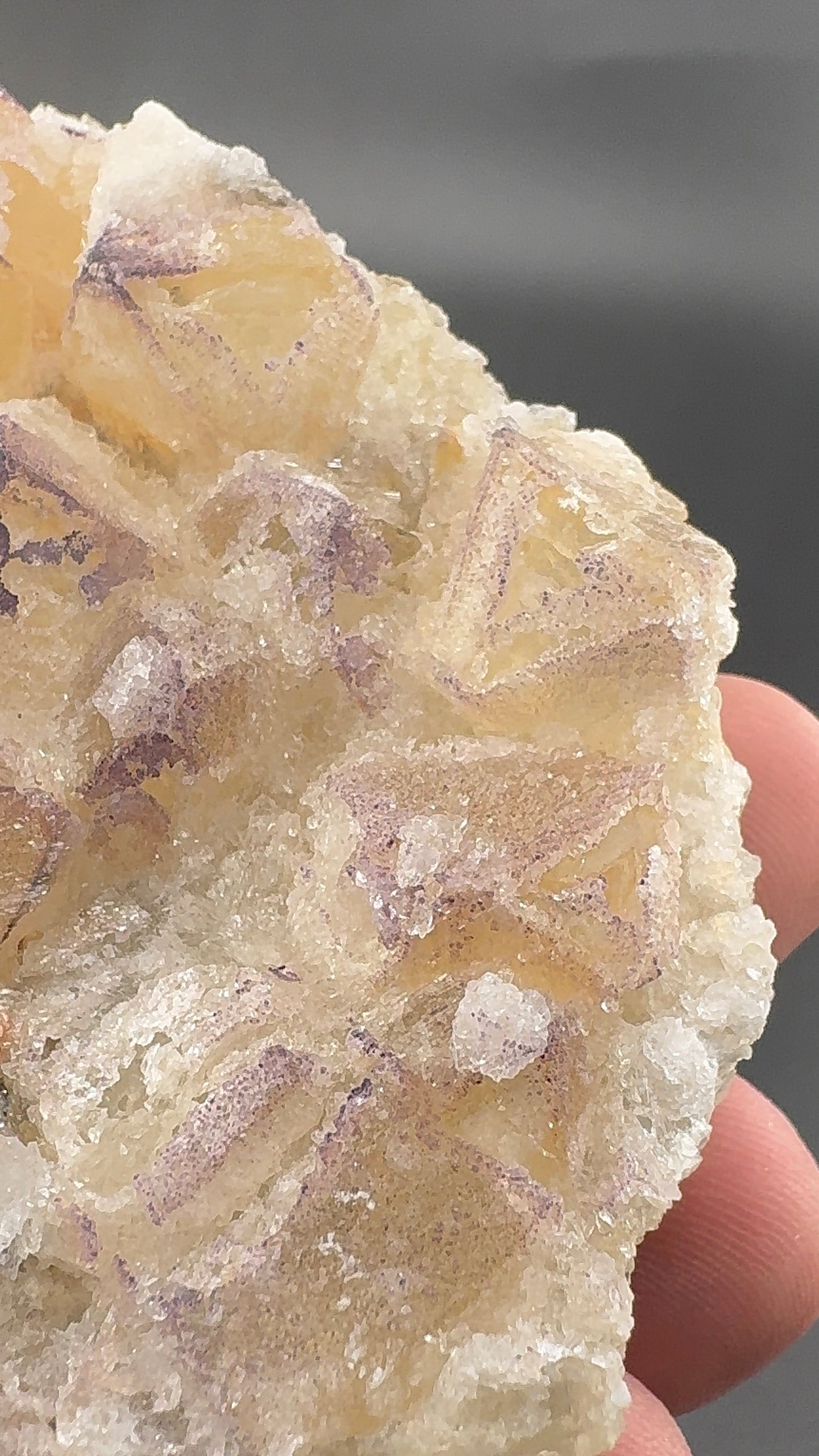 Yttrium Fluorite on Calcite