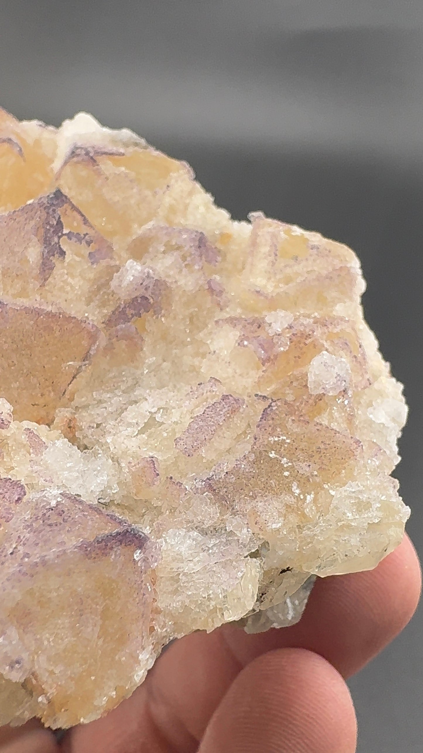 Yttrium Fluorite on Calcite