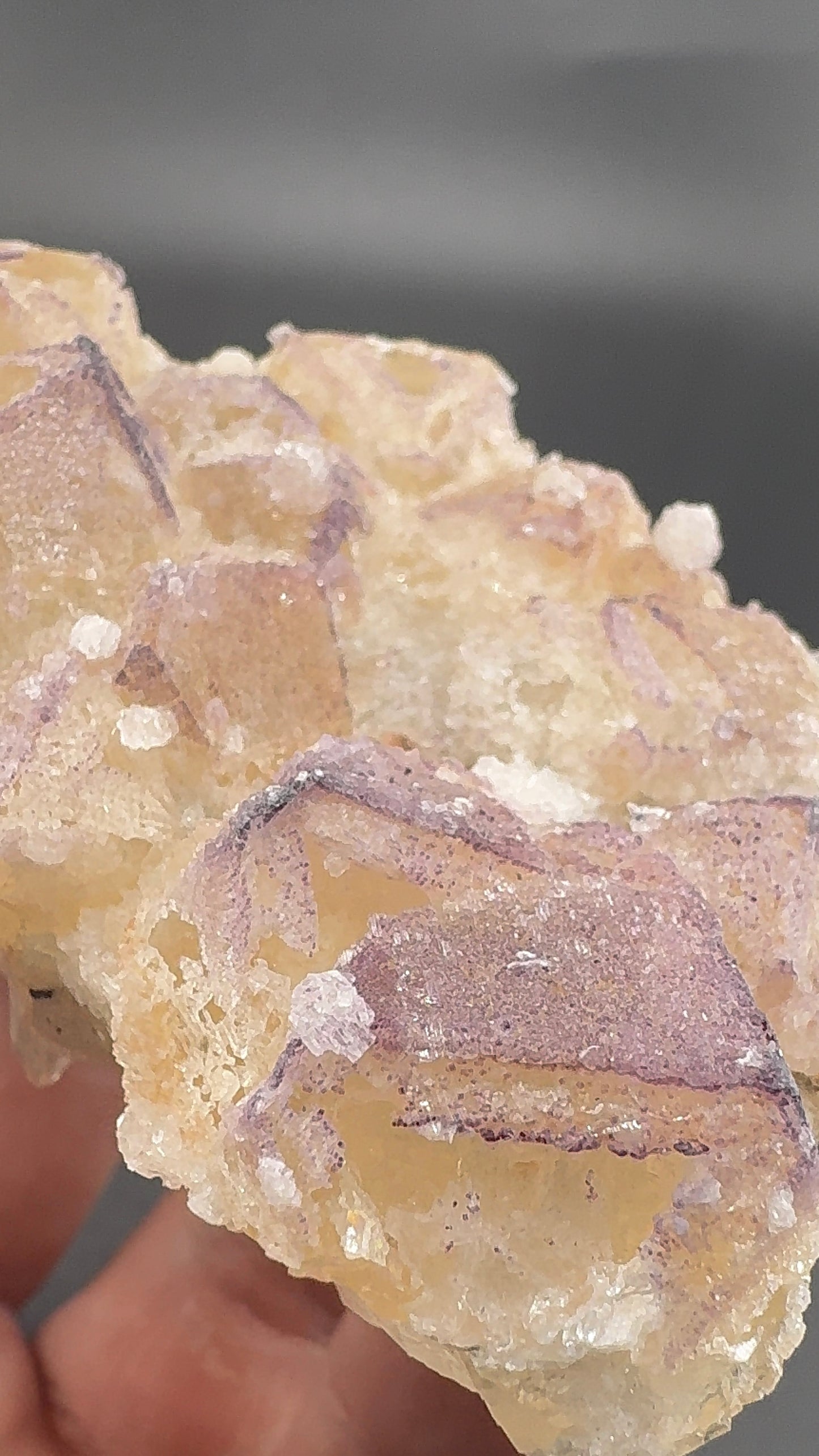 Yttrium Fluorite on Calcite