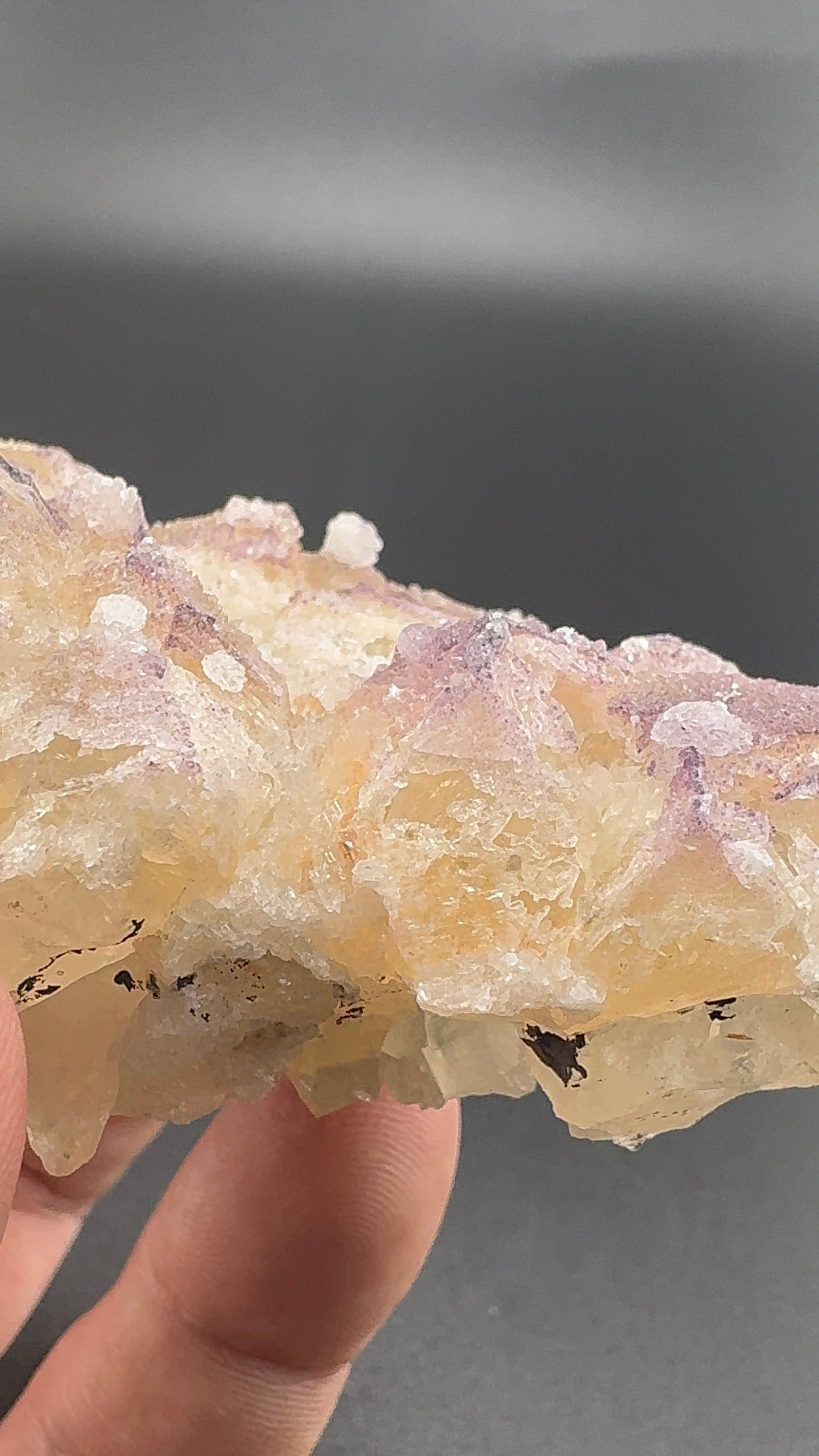 Yttrium Fluorite on Calcite
