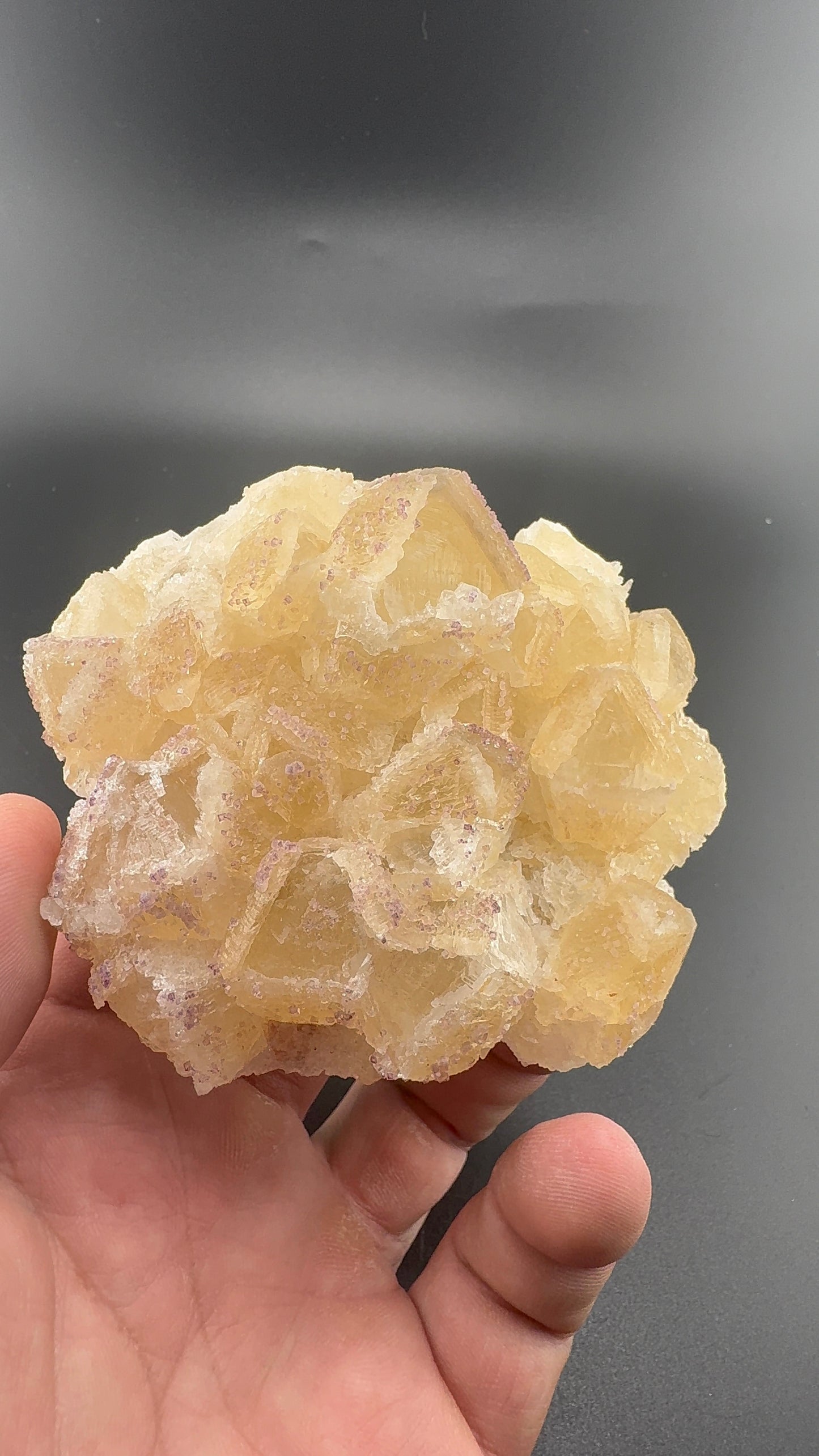 Yttrium Fluorite on Calcite