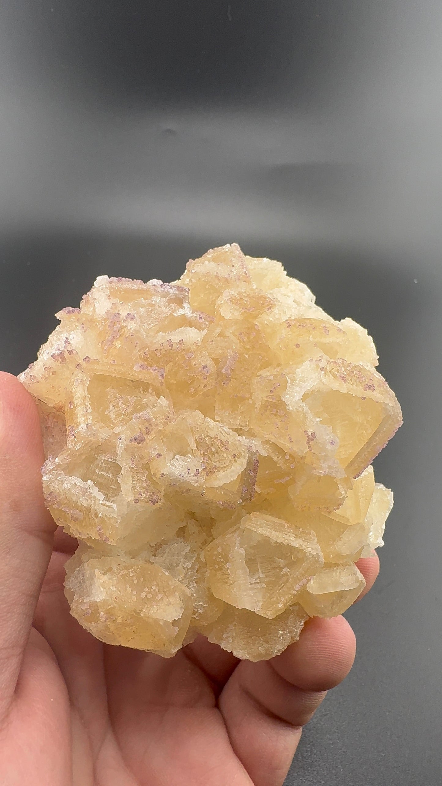 Yttrium Fluorite on Calcite
