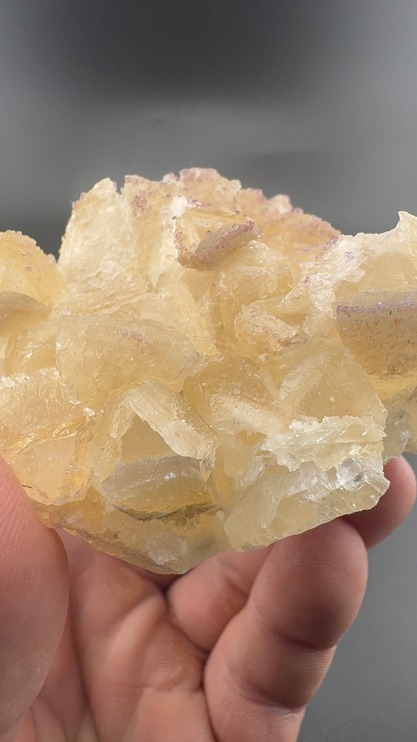 Yttrium Fluorite on Calcite