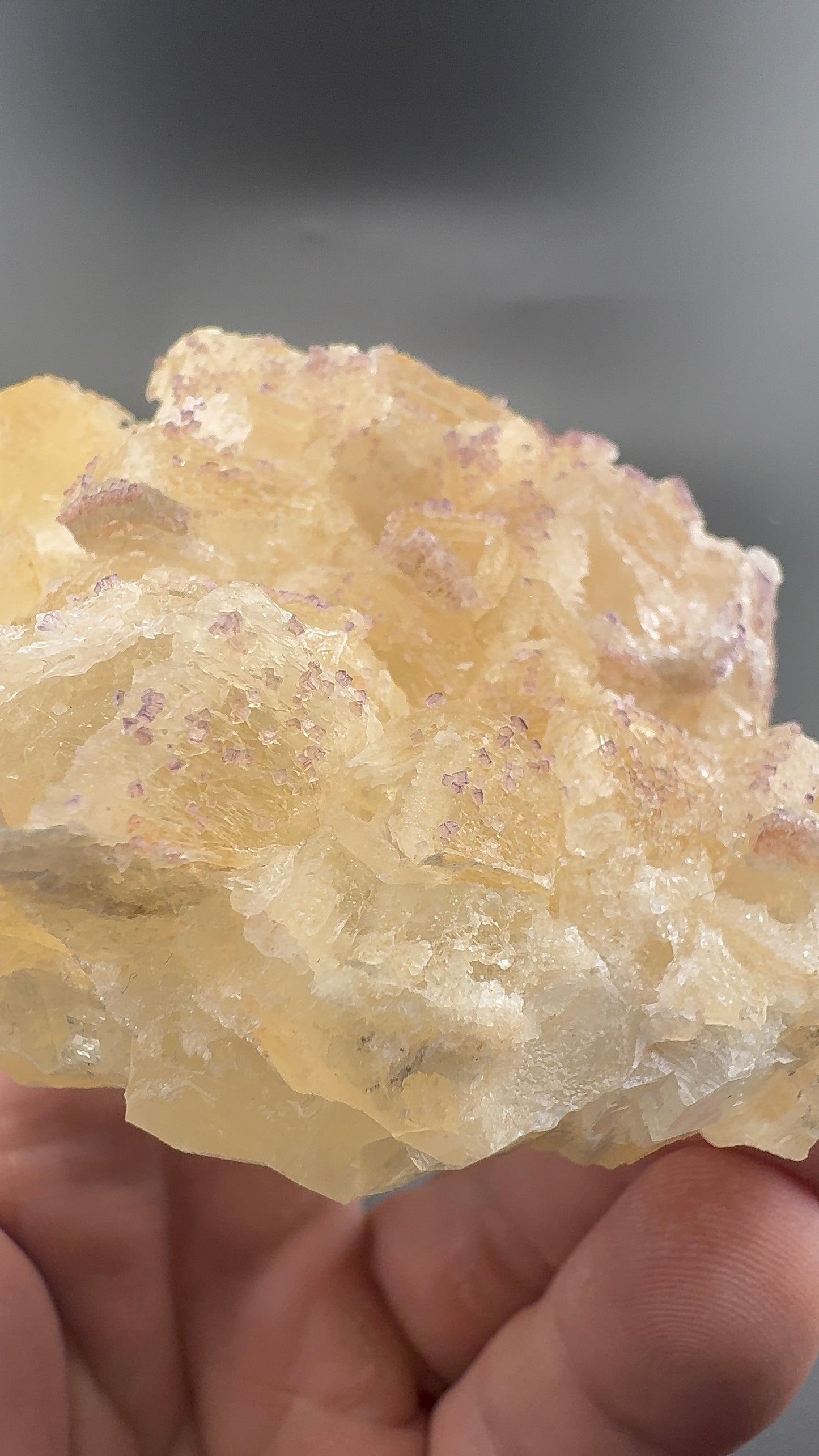 Yttrium Fluorite on Calcite