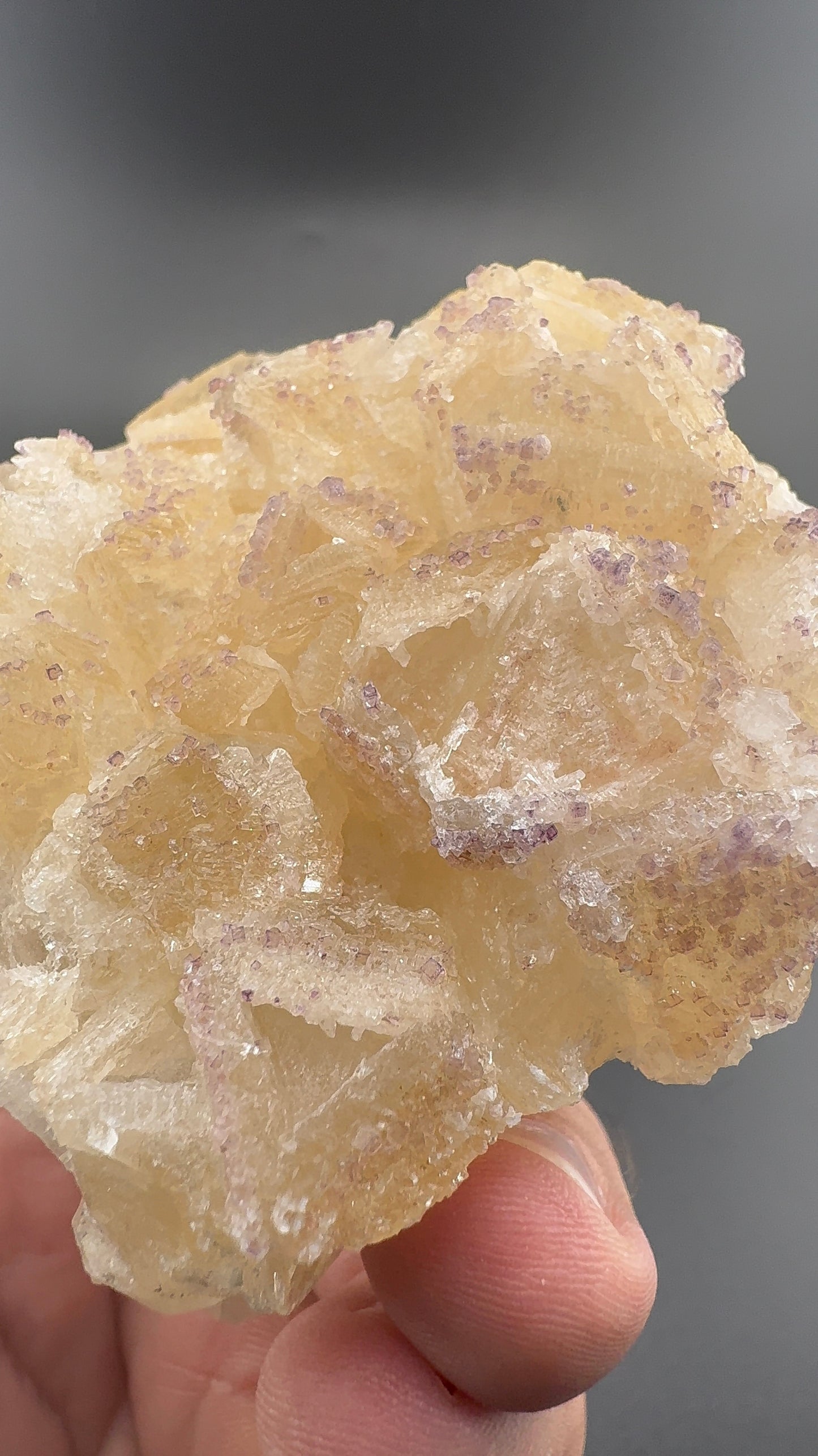 Yttrium Fluorite on Calcite