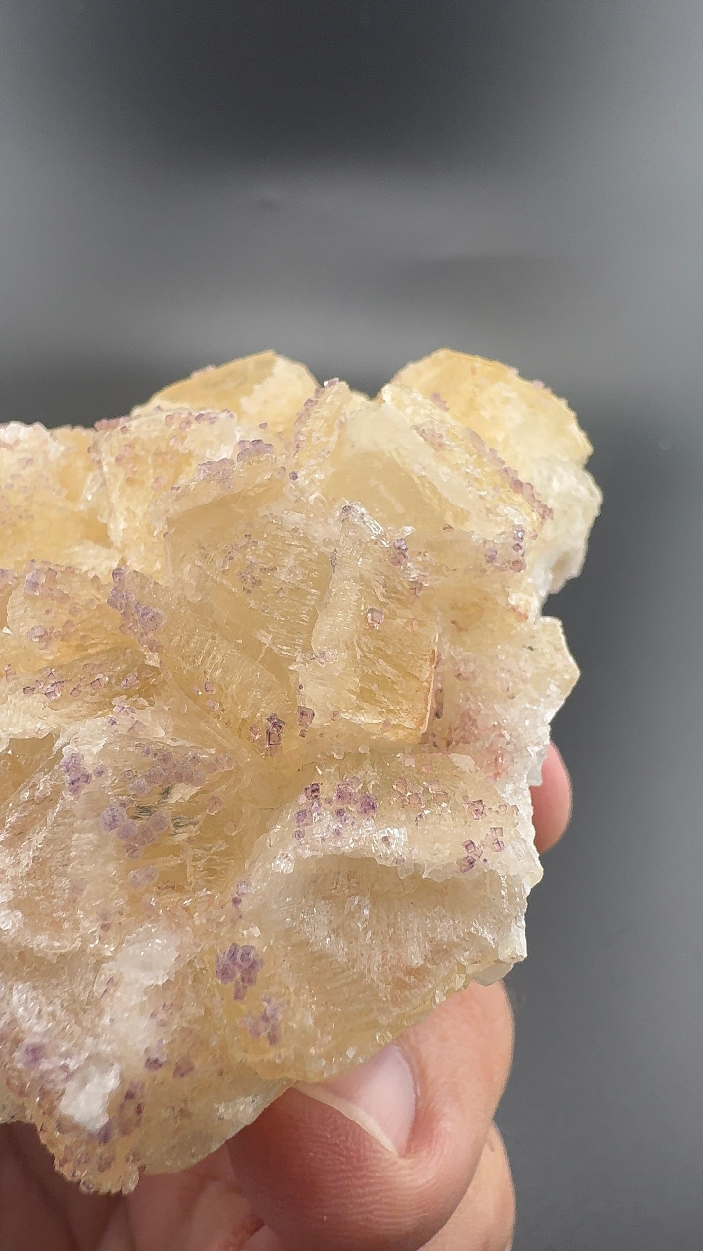 Yttrium Fluorite on Calcite