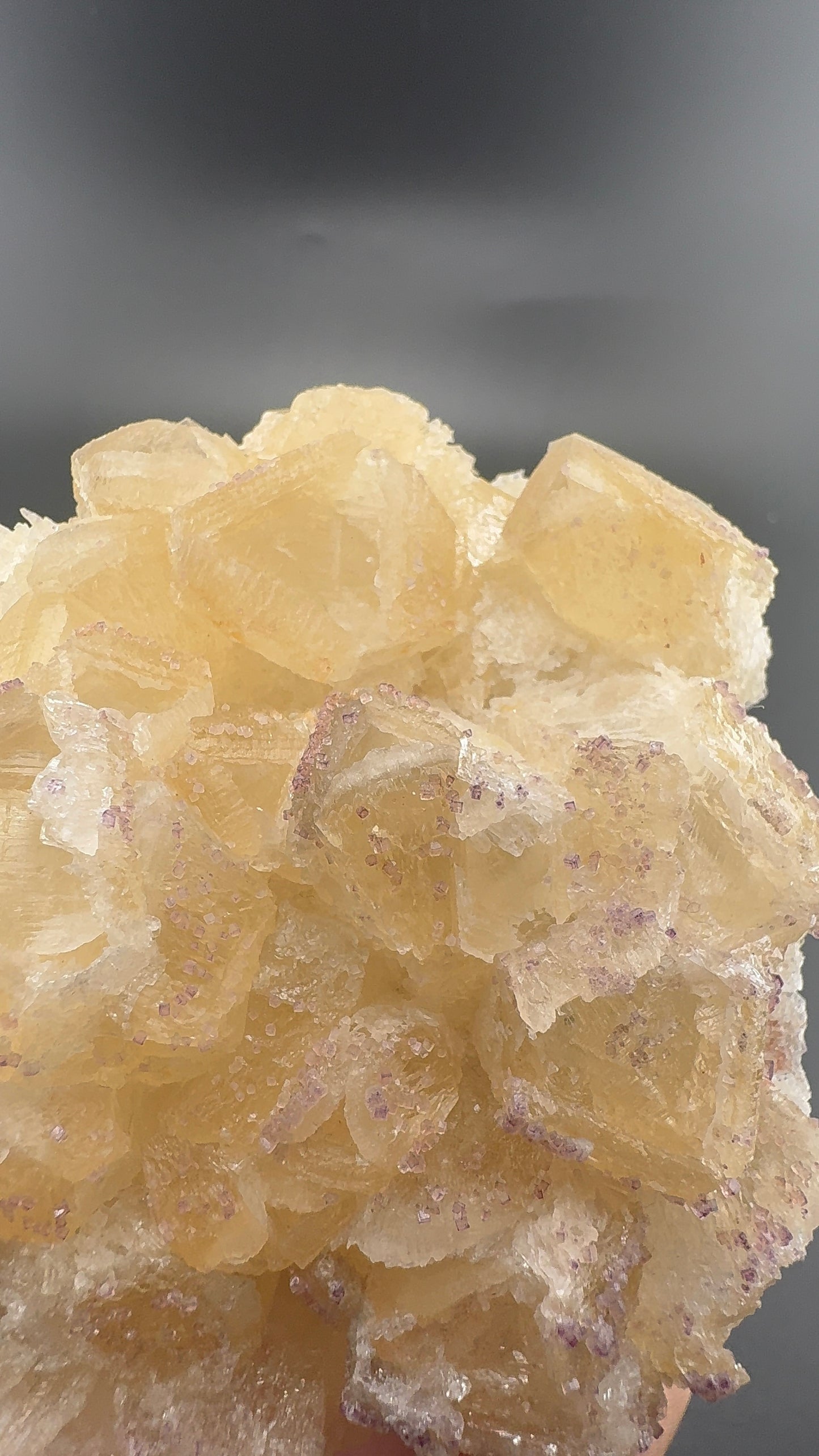 Yttrium Fluorite on Calcite