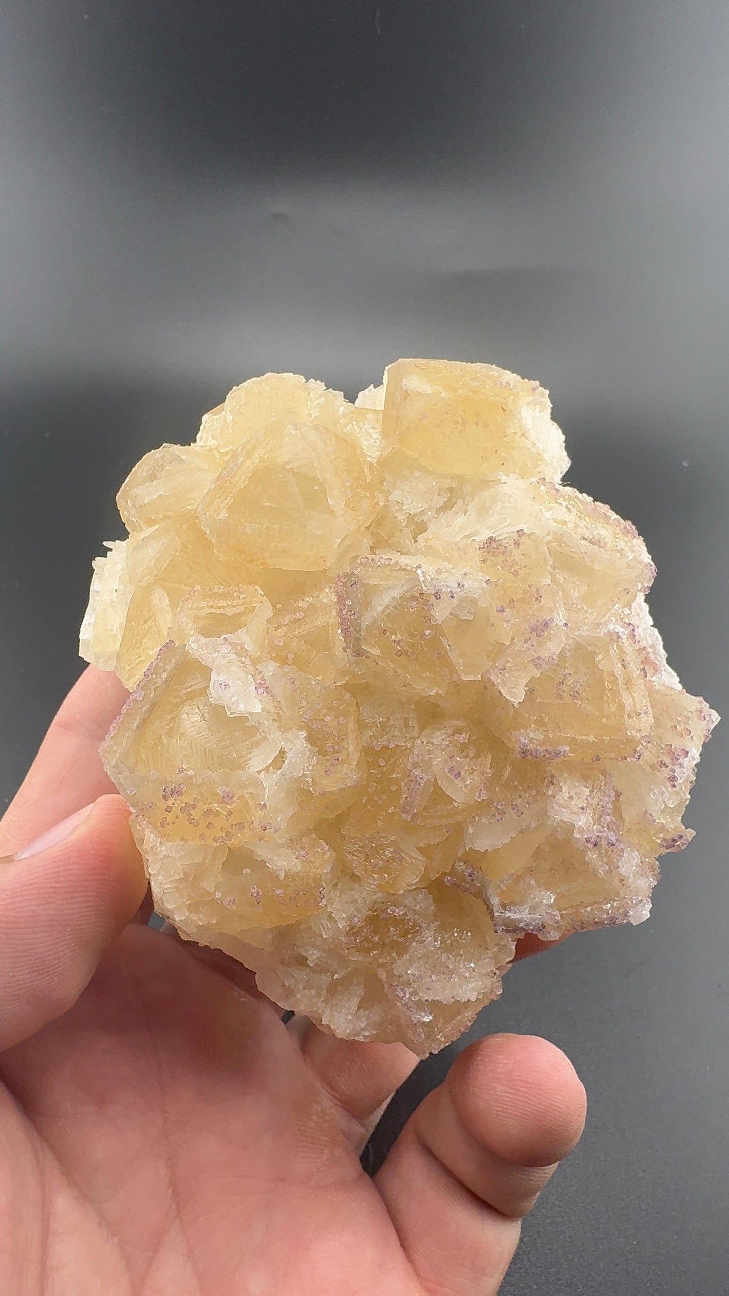 Yttrium Fluorite on Calcite