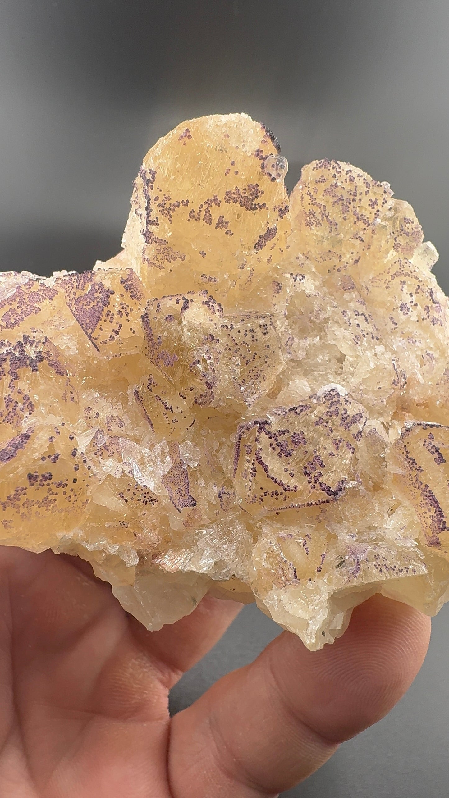 Yttrium Fluorite on Calcite