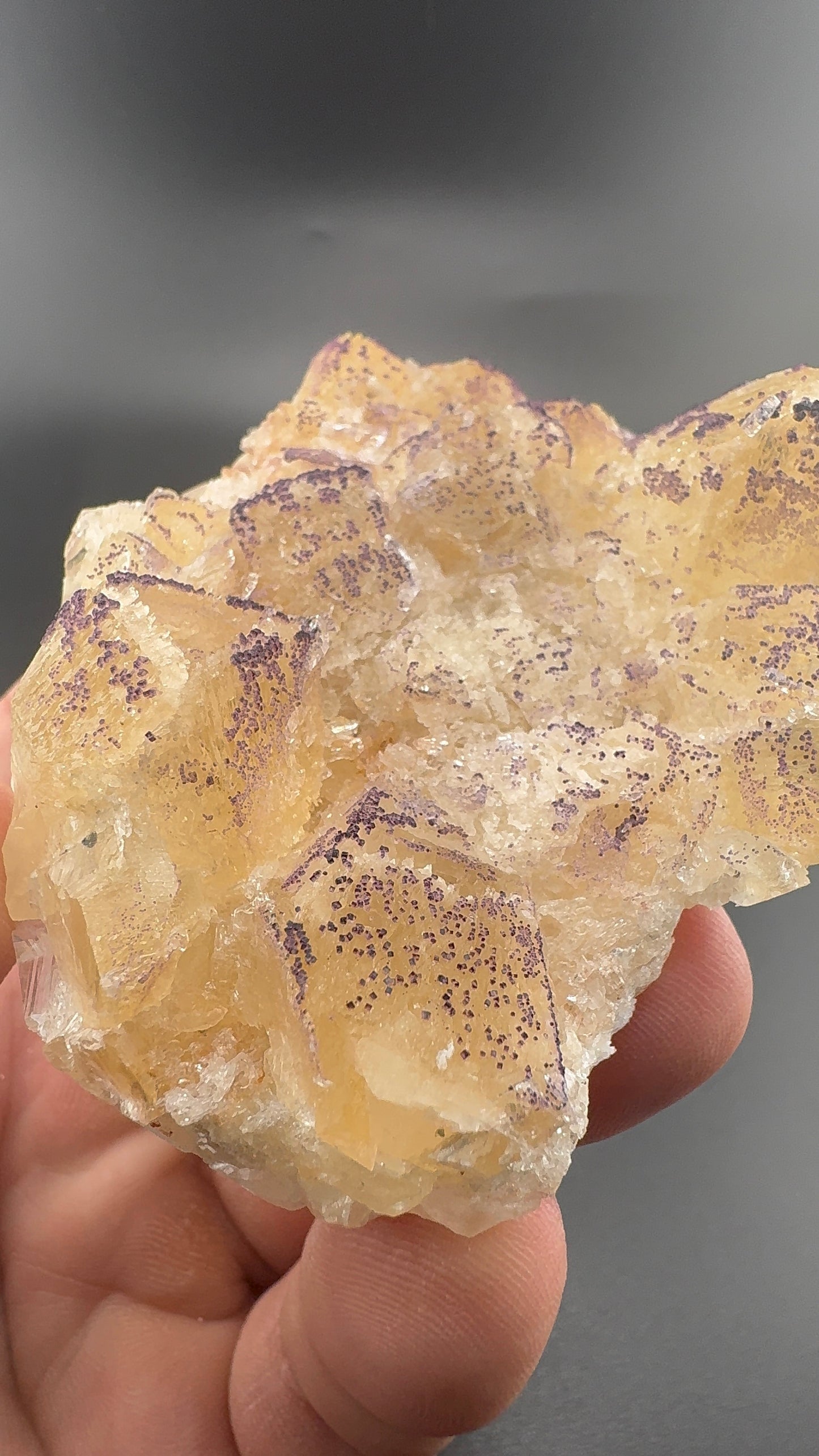 Yttrium Fluorite on Calcite