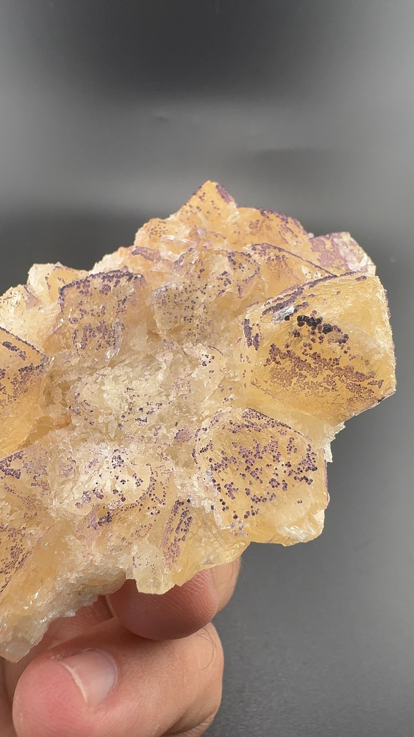Yttrium Fluorite on Calcite