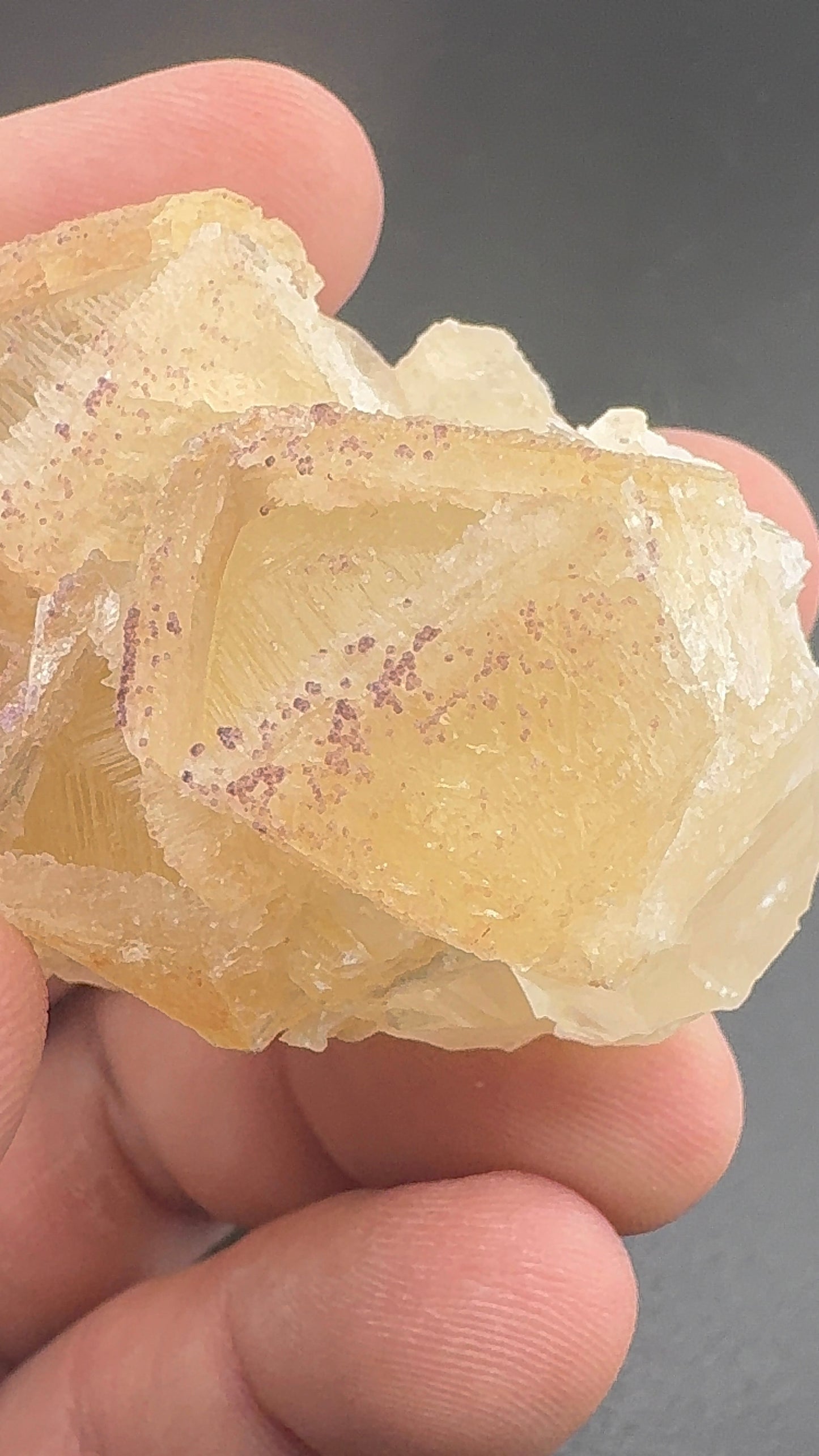 Yttrium Fluorite on Calcite