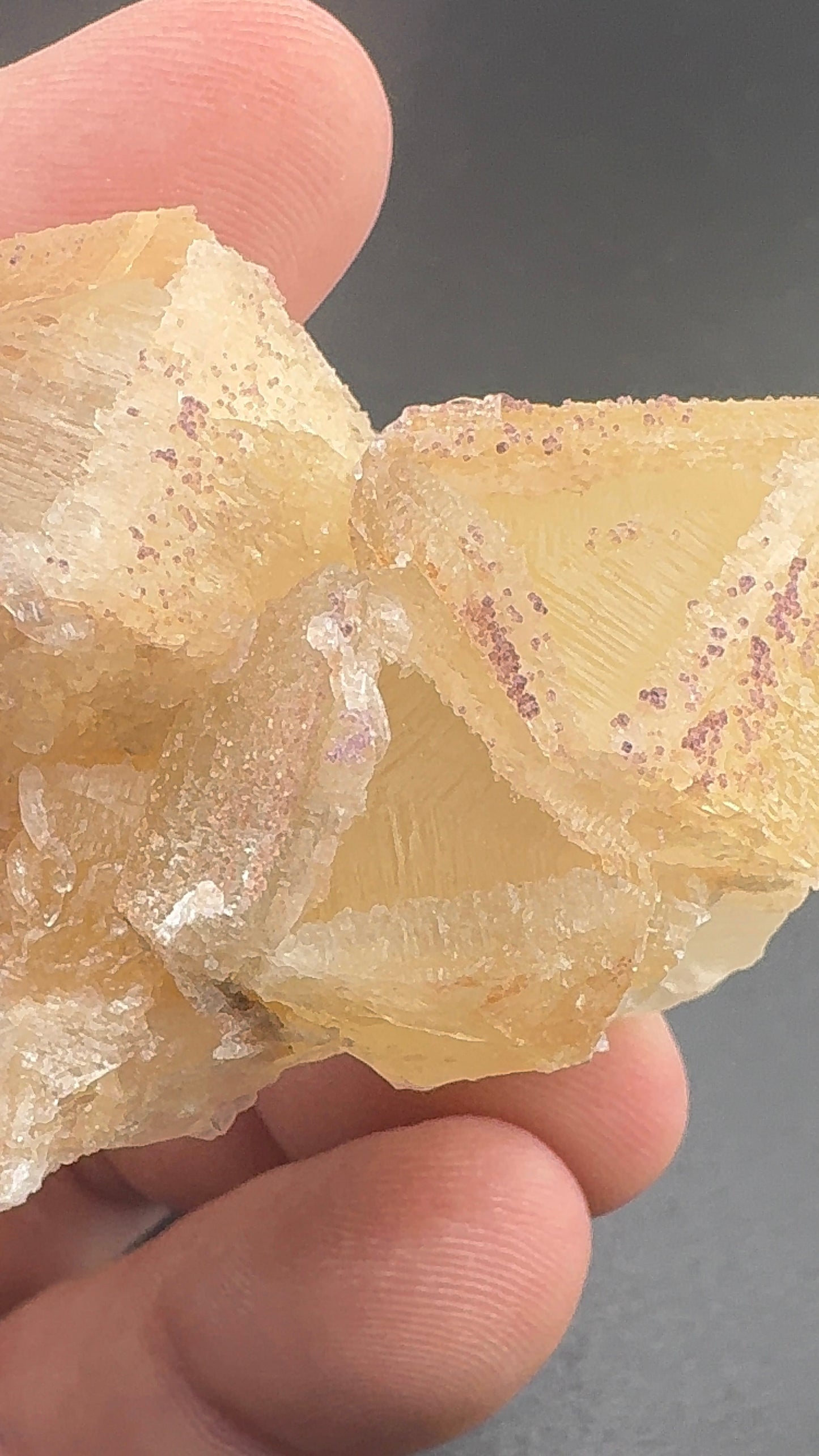 Yttrium Fluorite on Calcite