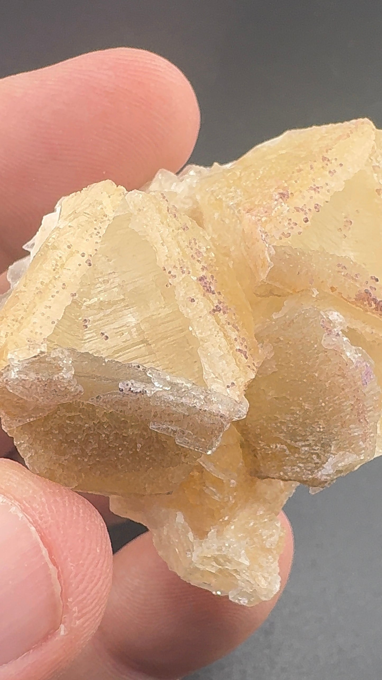 Yttrium Fluorite on Calcite