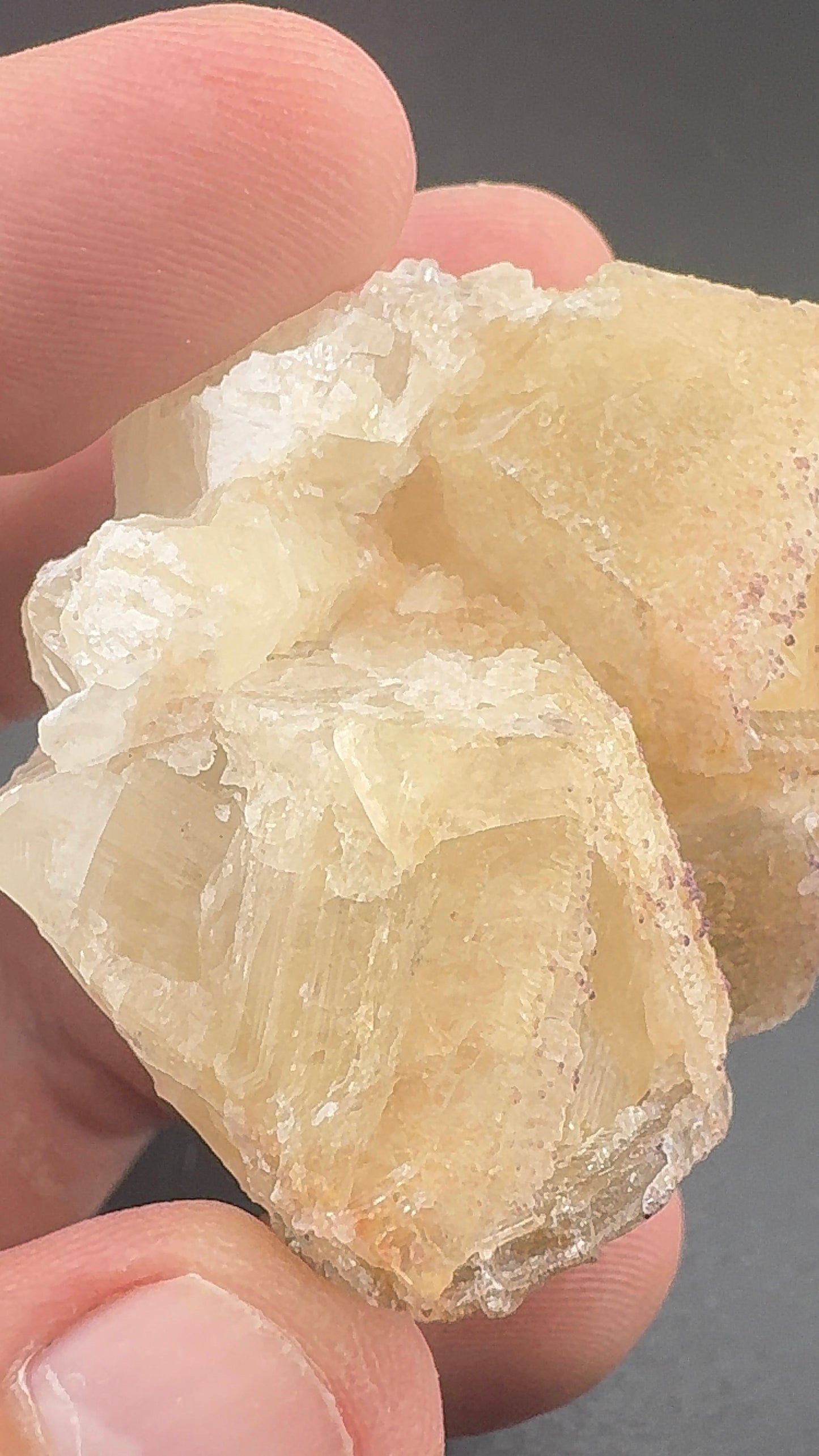 Yttrium Fluorite on Calcite