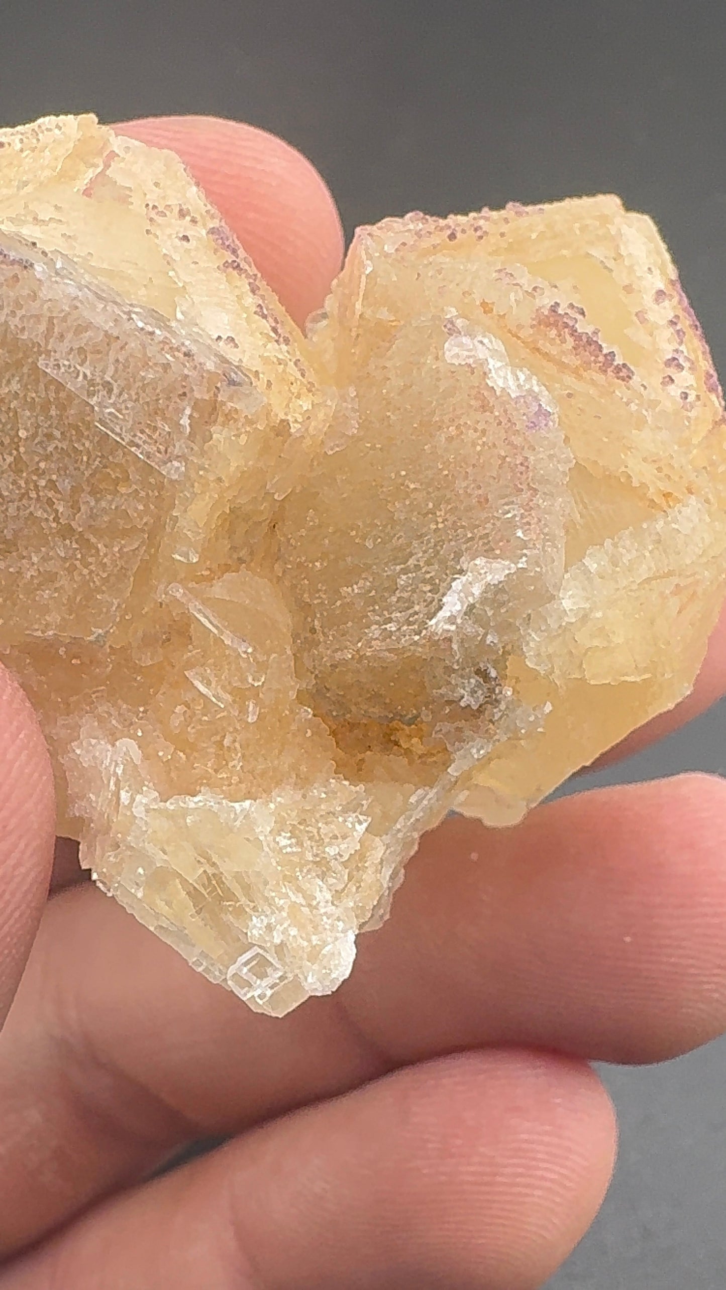 Yttrium Fluorite on Calcite
