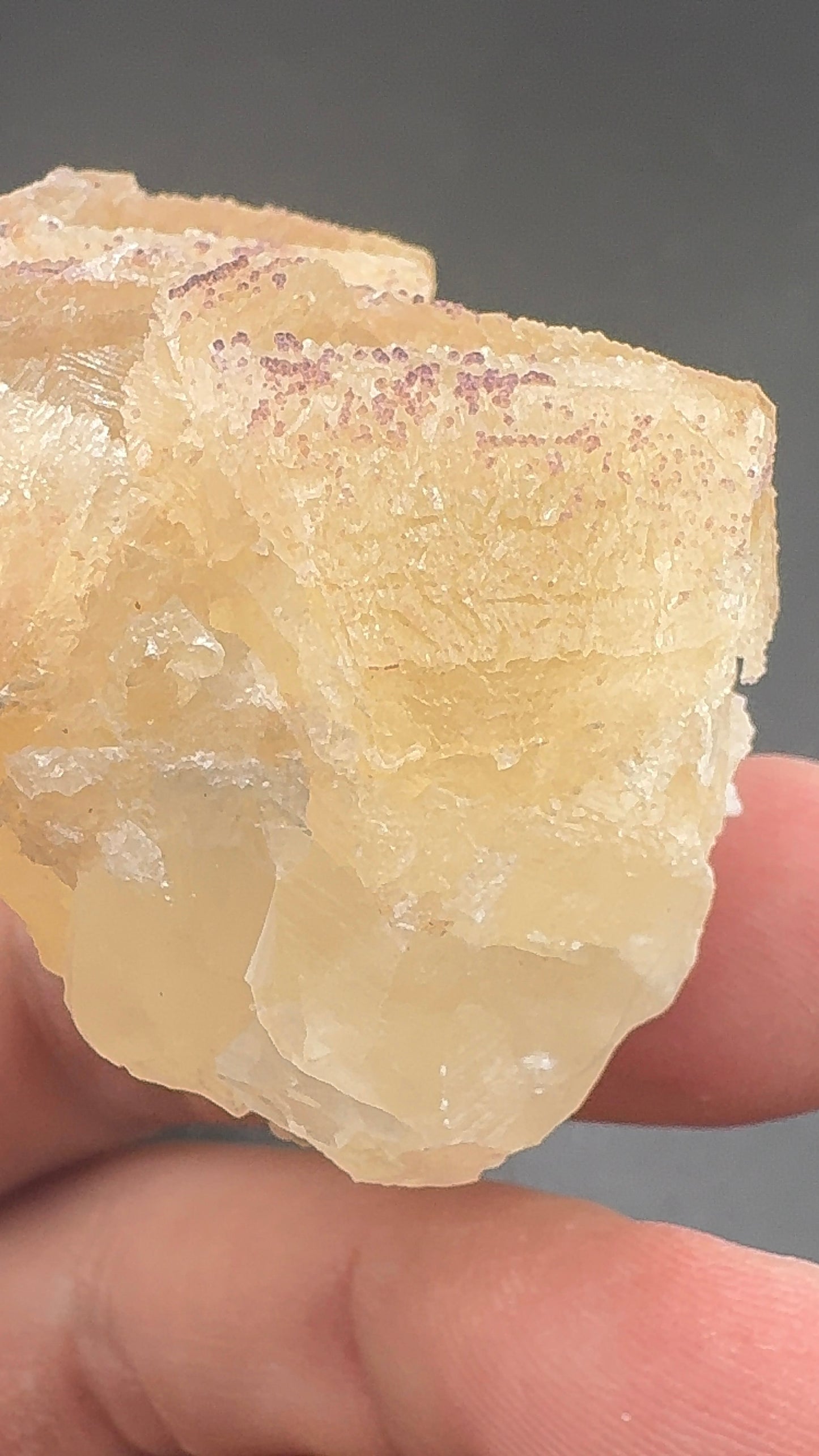Yttrium Fluorite on Calcite