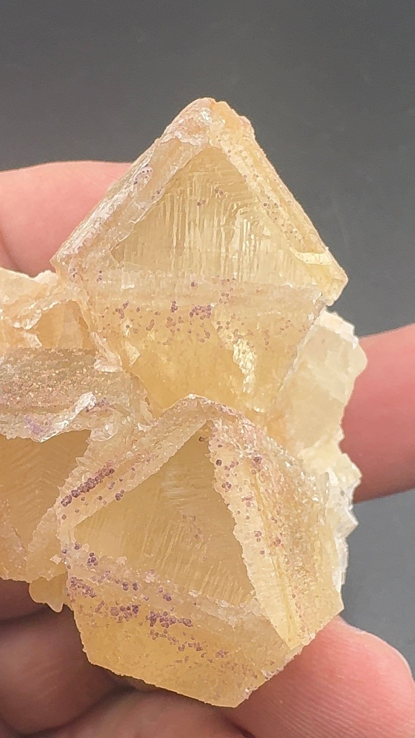 Yttrium Fluorite on Calcite