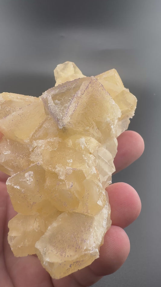Yttrium Fluorite on Calcite