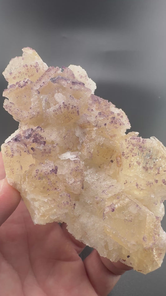Yttrium Fluorite on Calcite