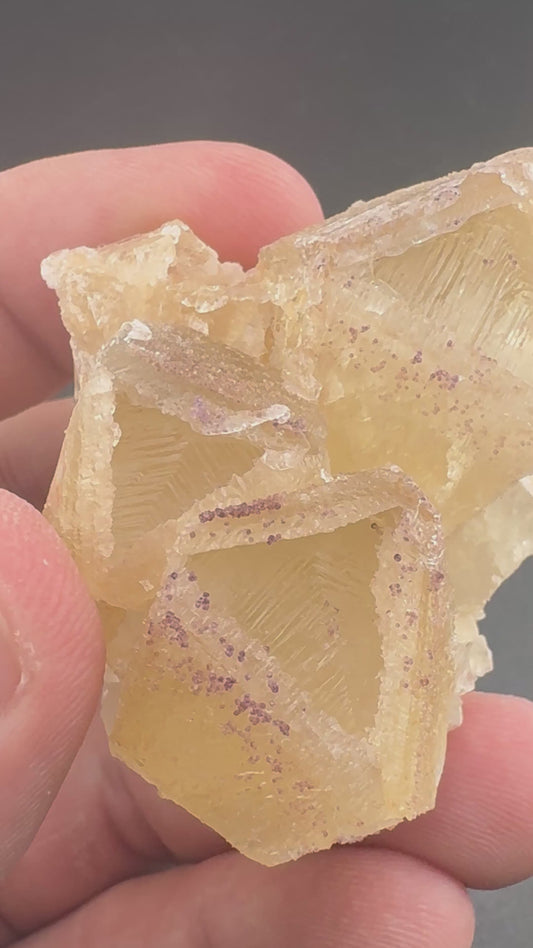 Yttrium Fluorite on Calcite