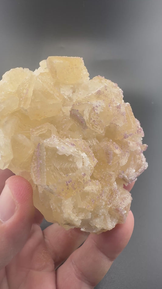 Yttrium Fluorite on Calcite