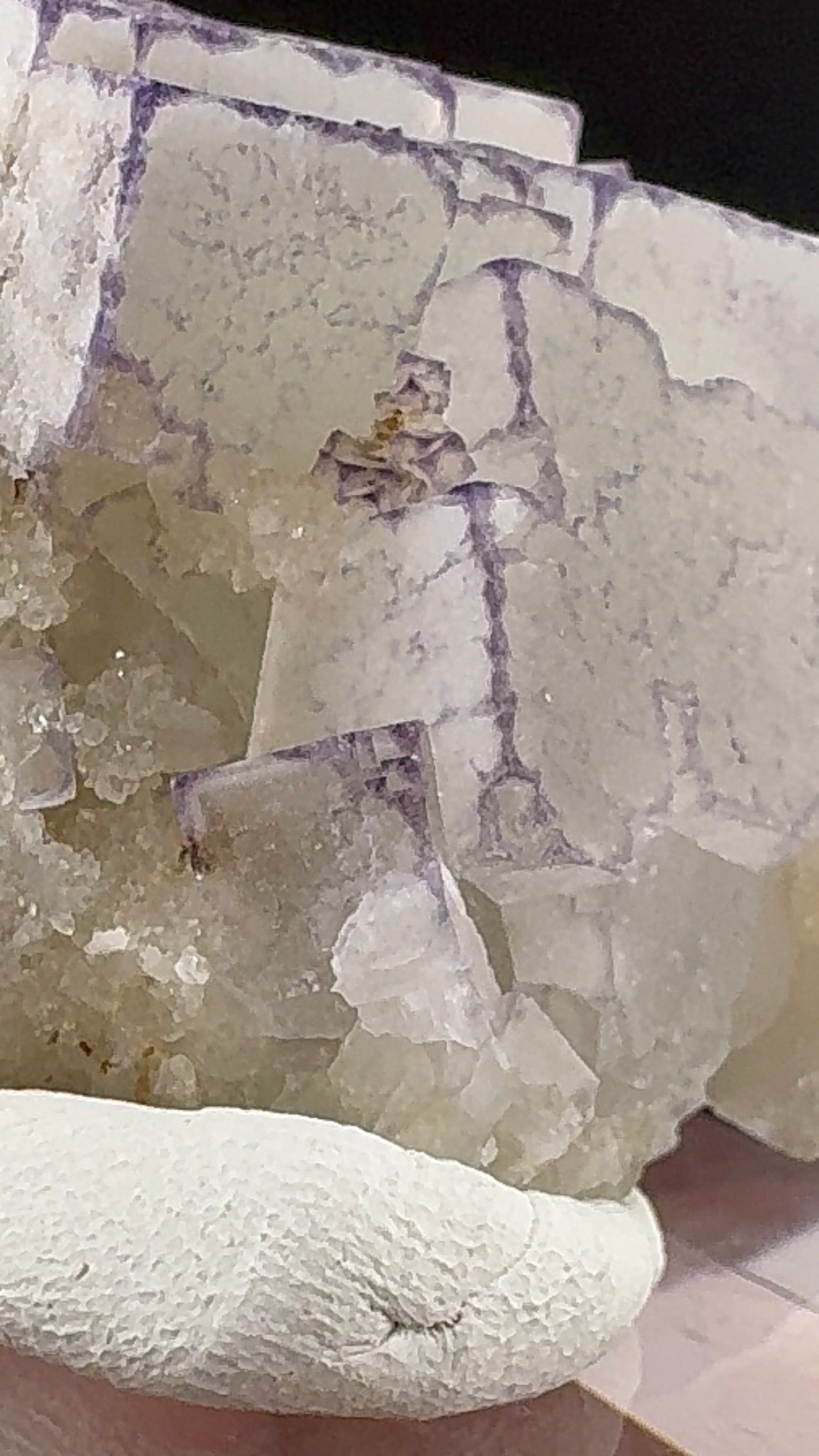 Purple QR Code Fluorite (B10)