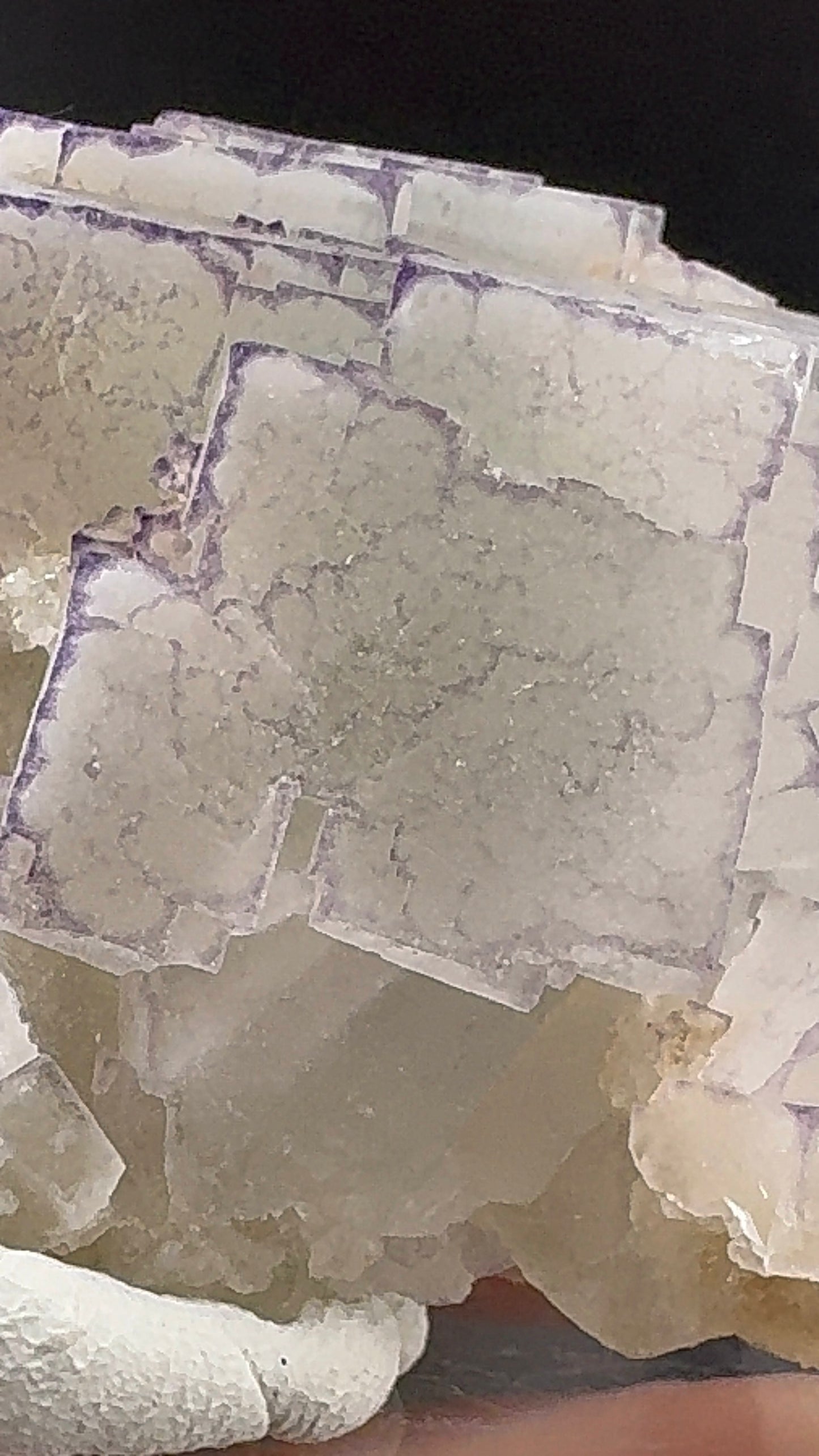 Purple QR Code Fluorite (B10)