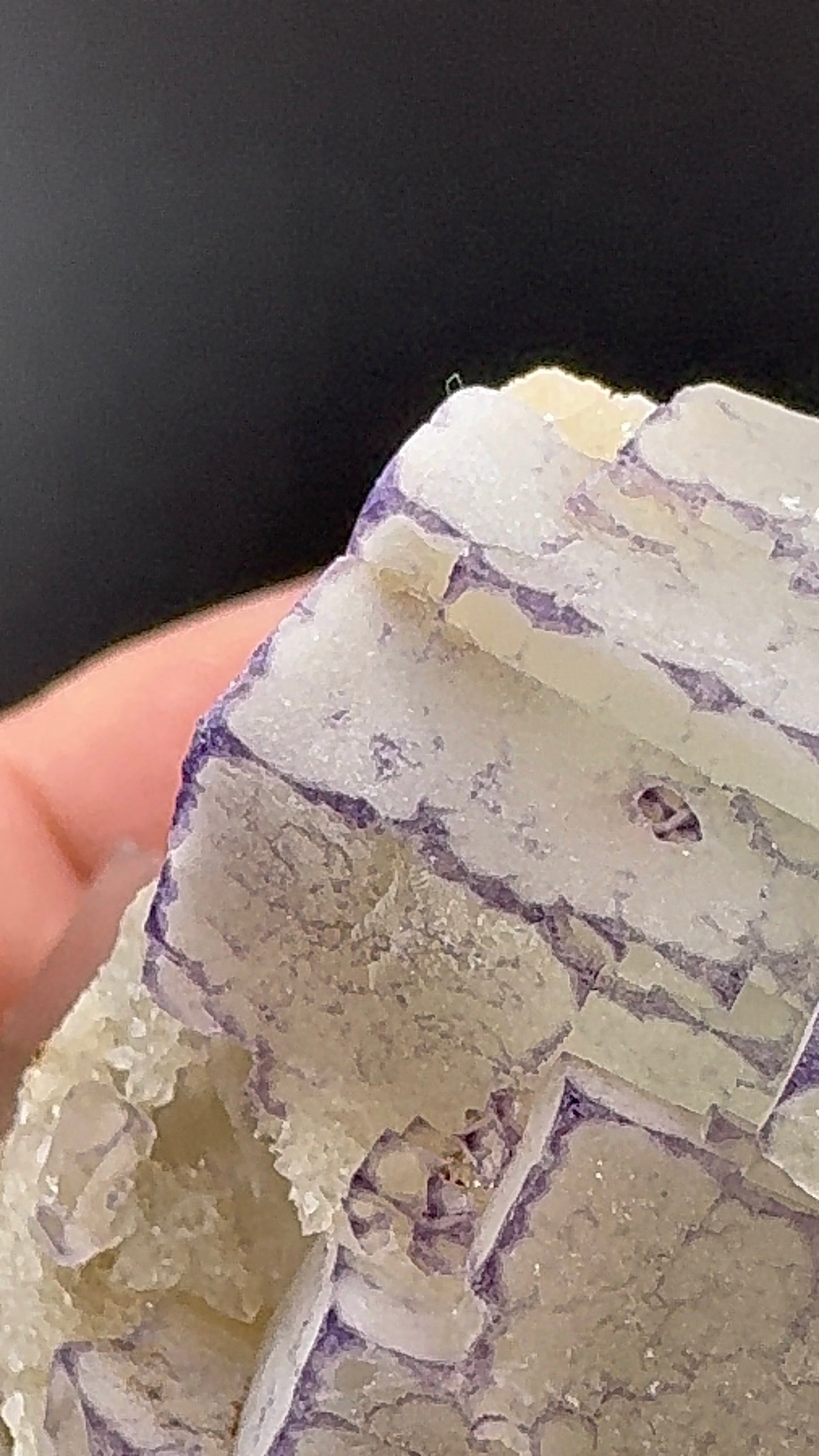 Purple QR Code Fluorite (B10)