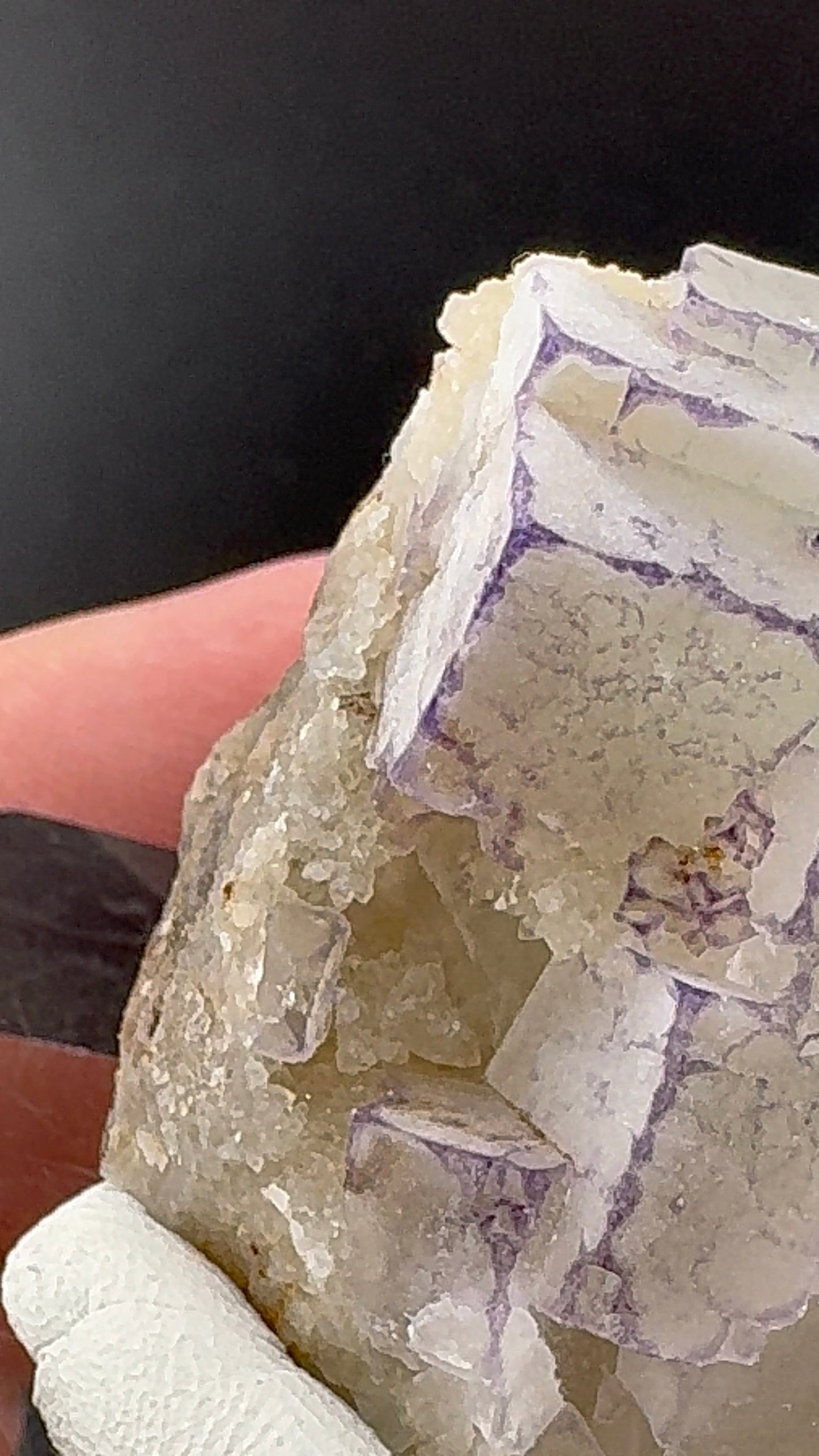 Purple QR Code Fluorite (B10)