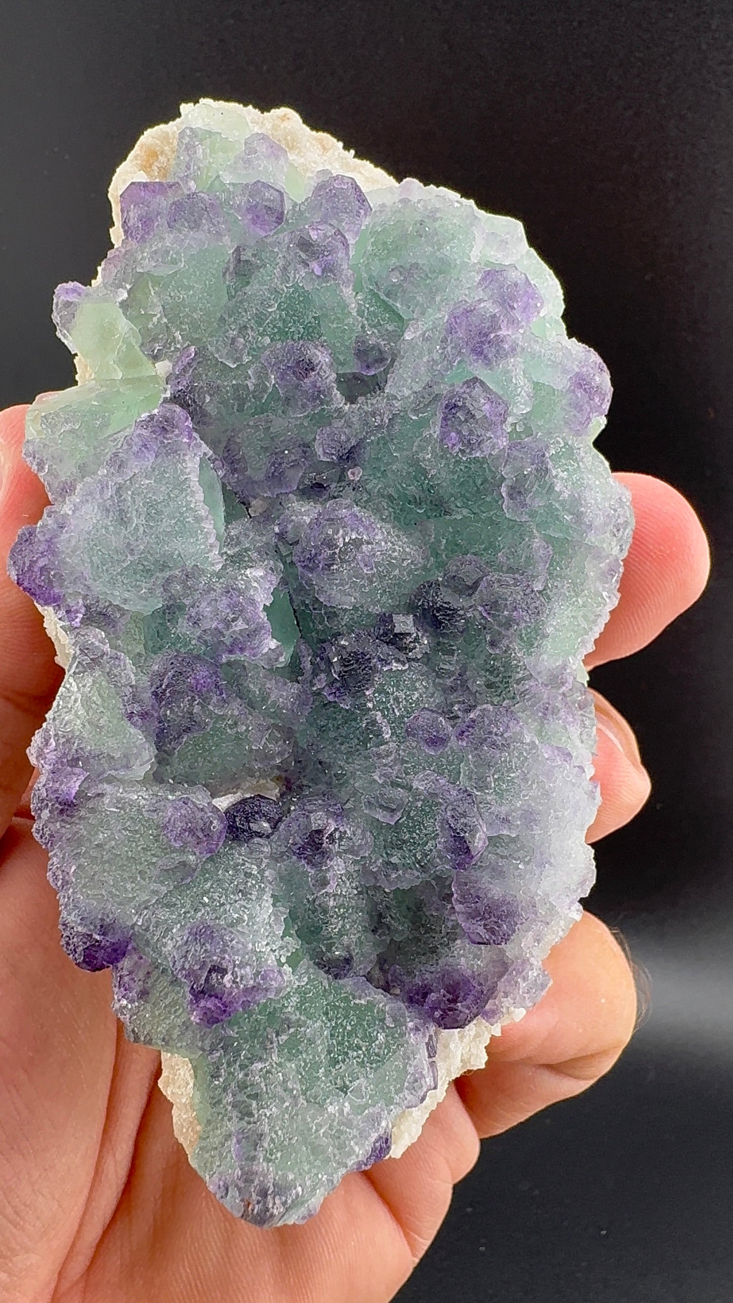Purple/Green Octahedral Fluorite (S8)