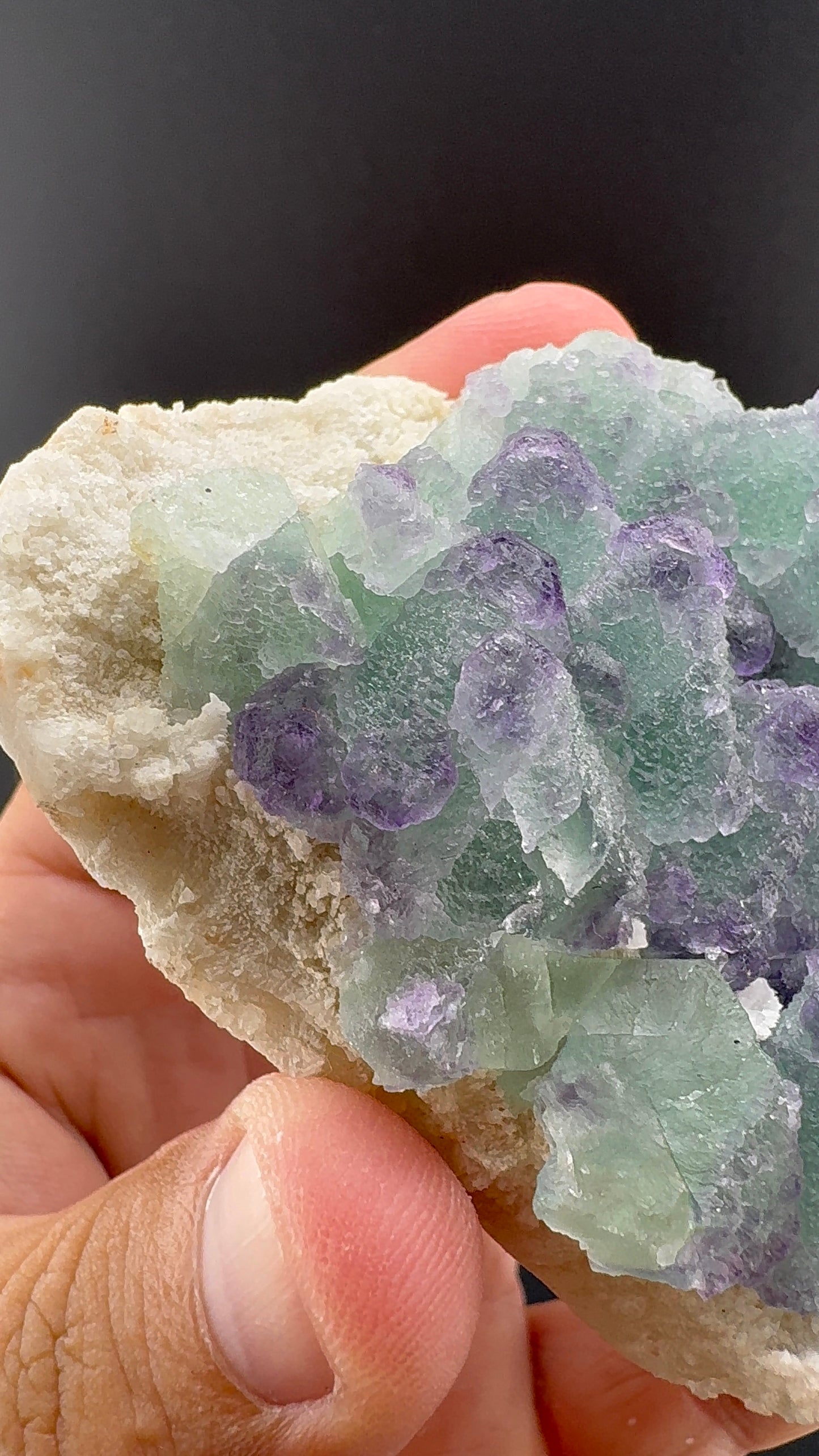 Purple/Green Octahedral Fluorite (S8)