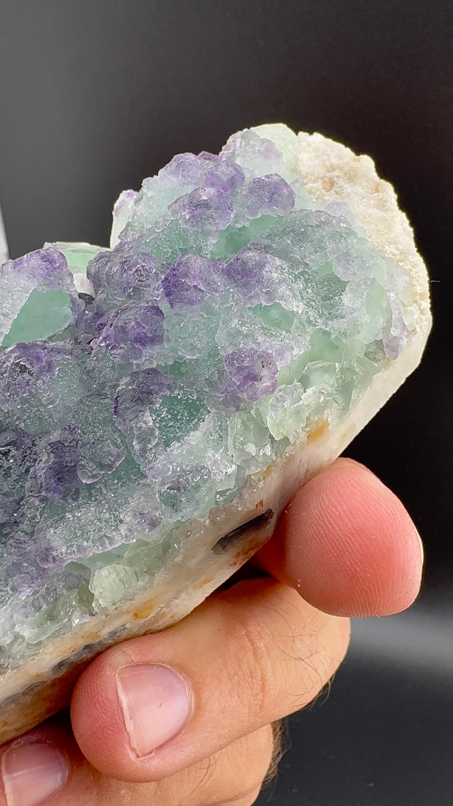 Purple/Green Octahedral Fluorite (S8)