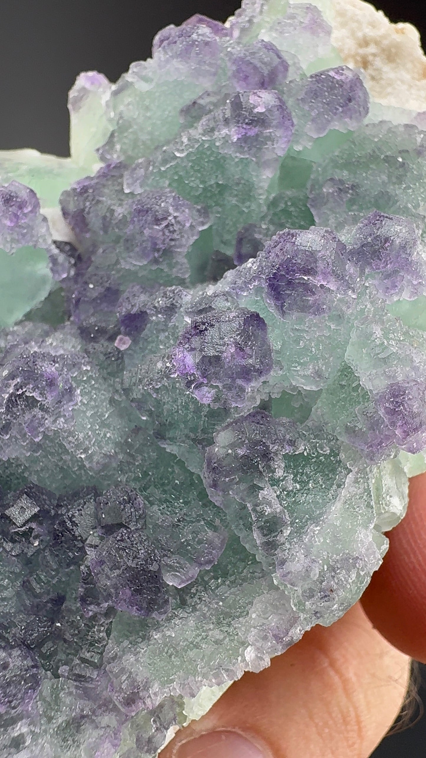 Purple/Green Octahedral Fluorite (S8)