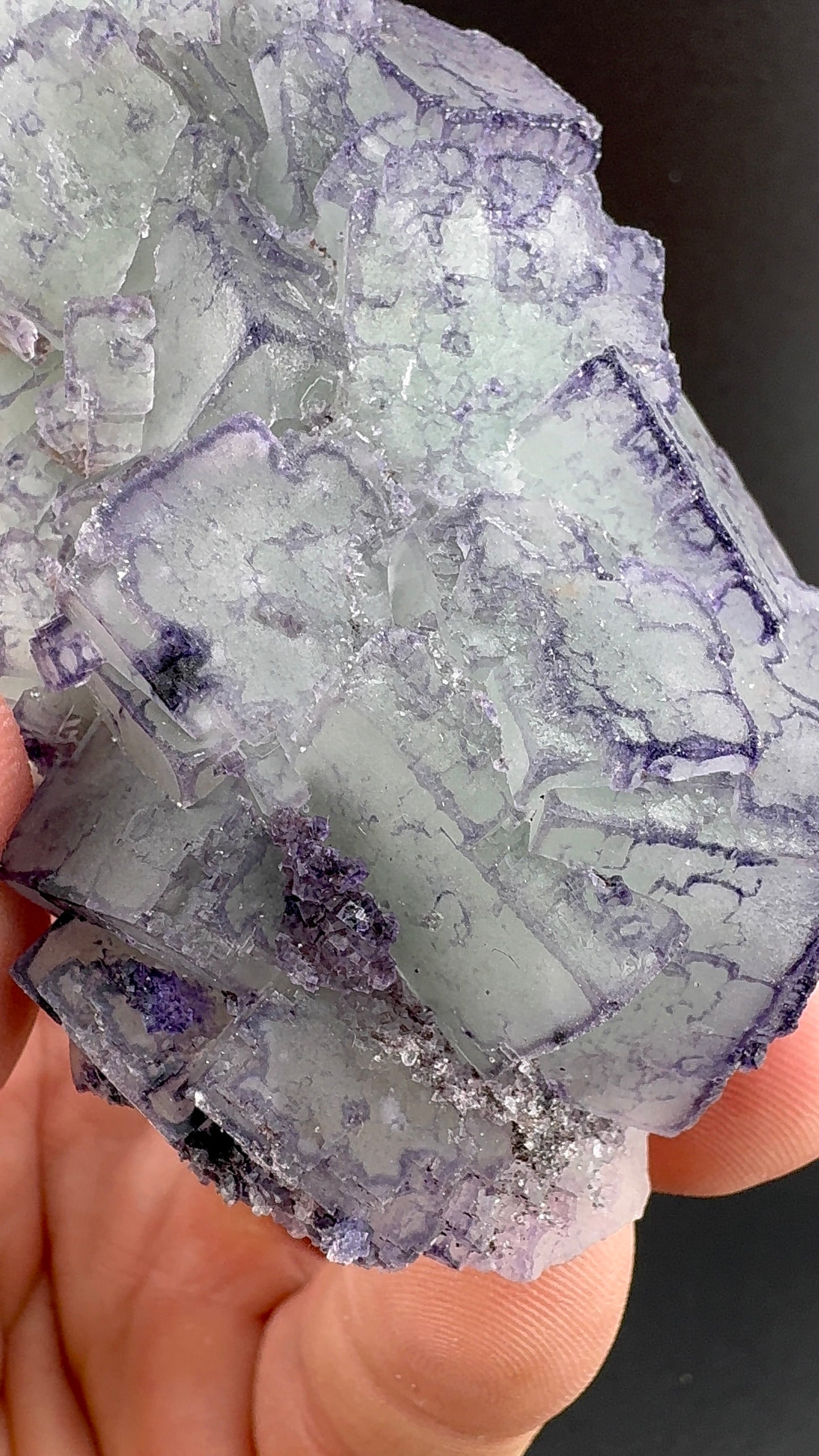 Blueish Green QR Code Fluorite from Guizhou (S9)