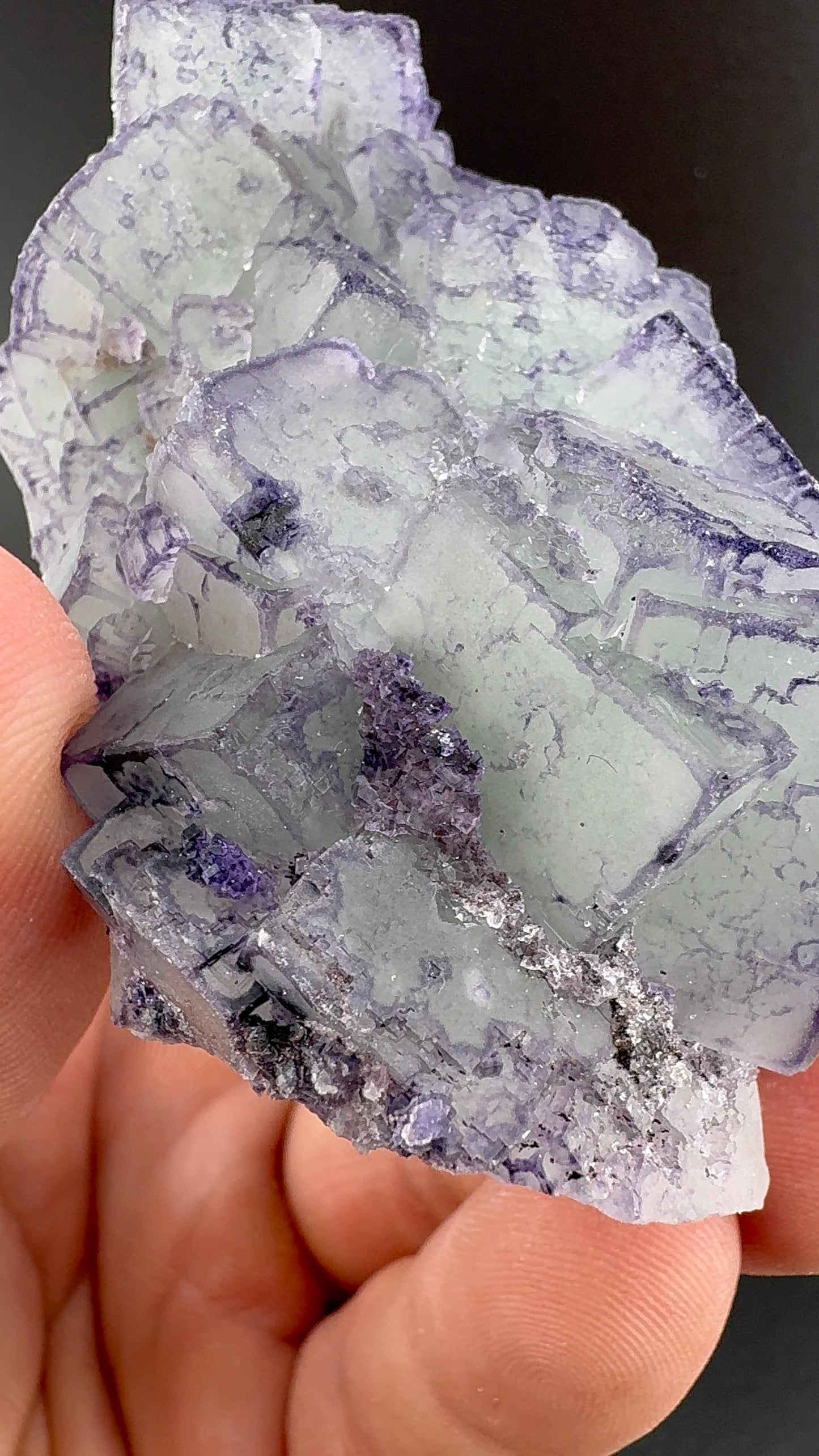 Blueish Green QR Code Fluorite from Guizhou (S9)