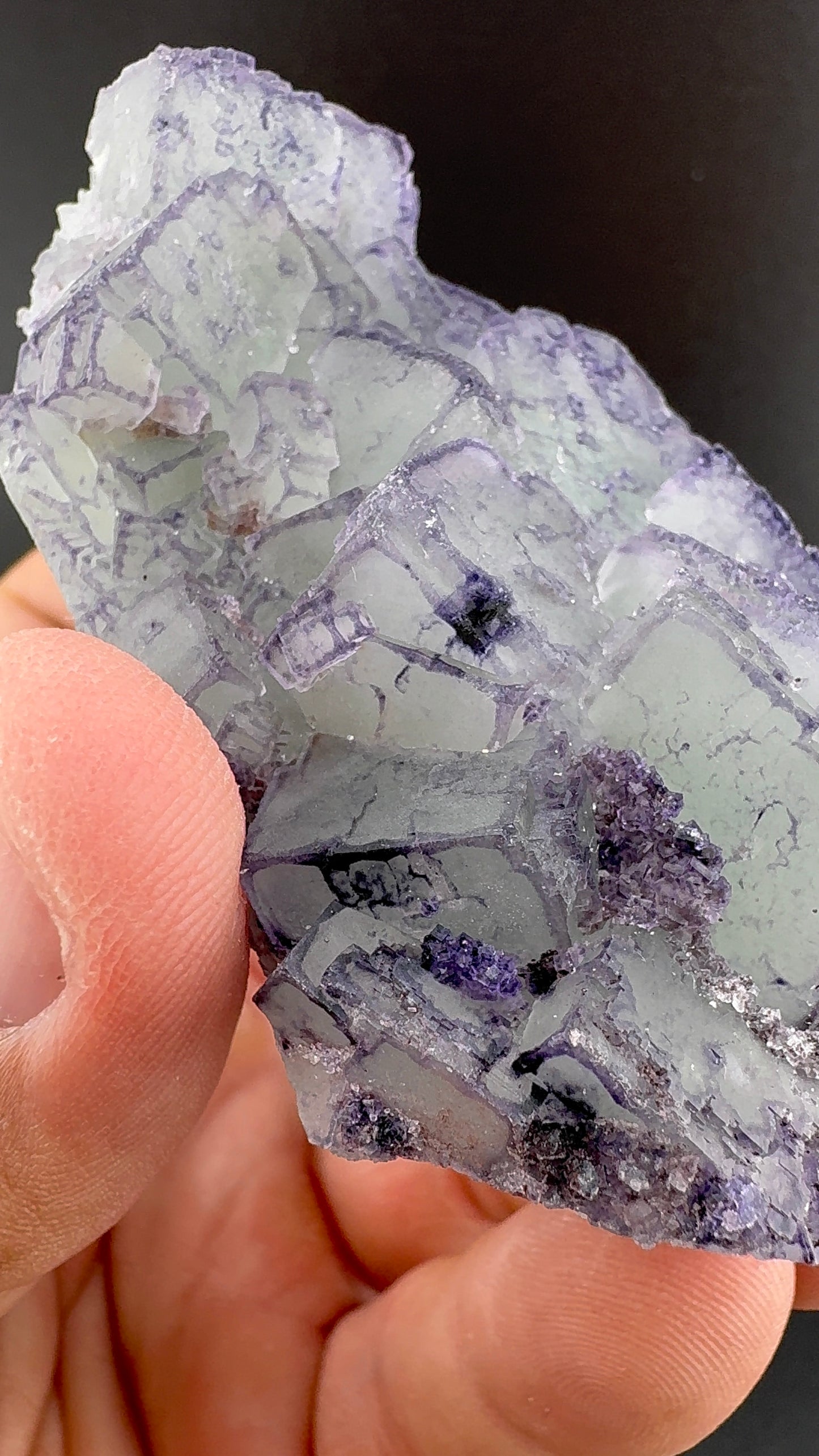 Blueish Green QR Code Fluorite from Guizhou (S9)