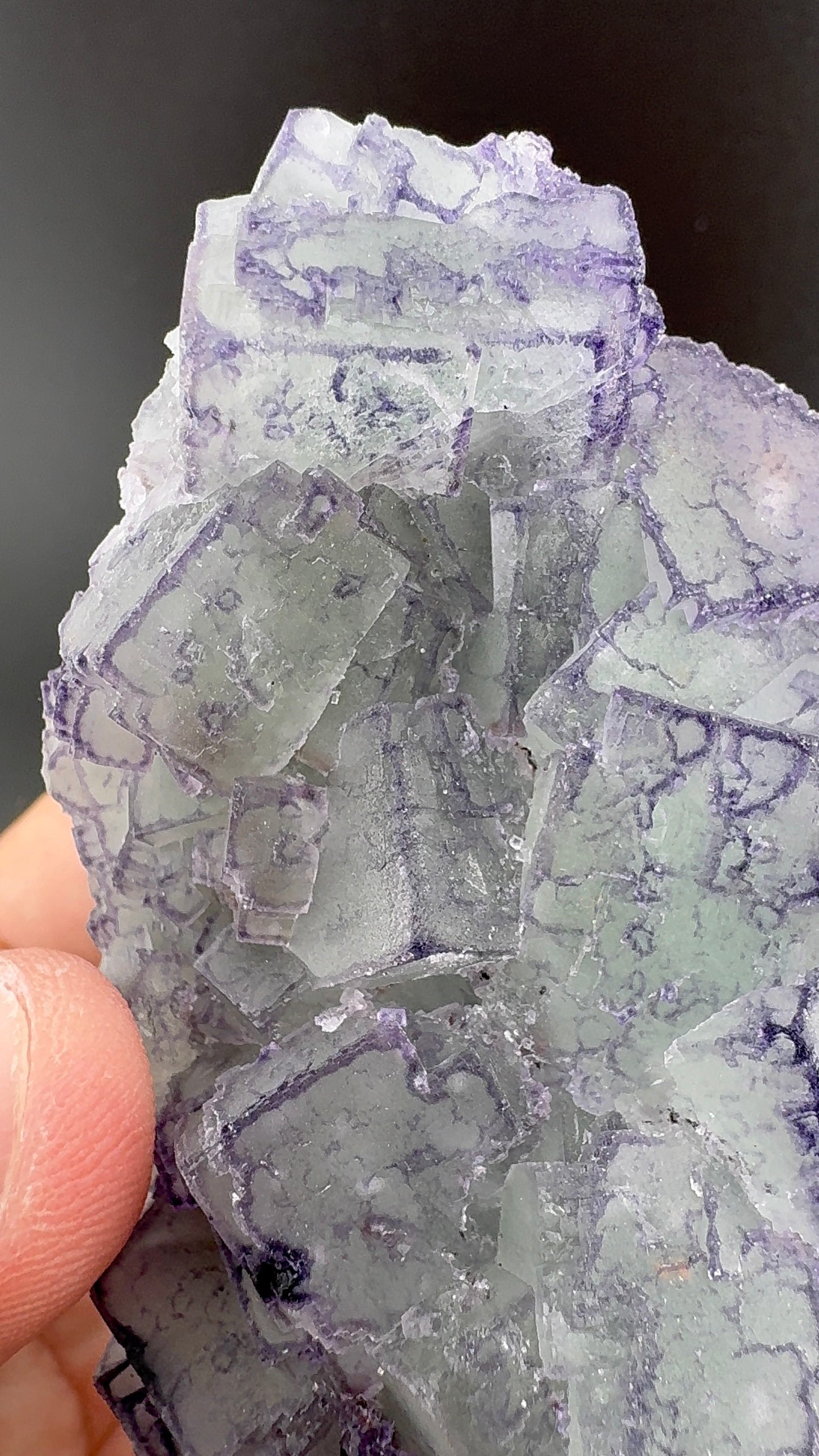 Blueish Green QR Code Fluorite from Guizhou (S9)