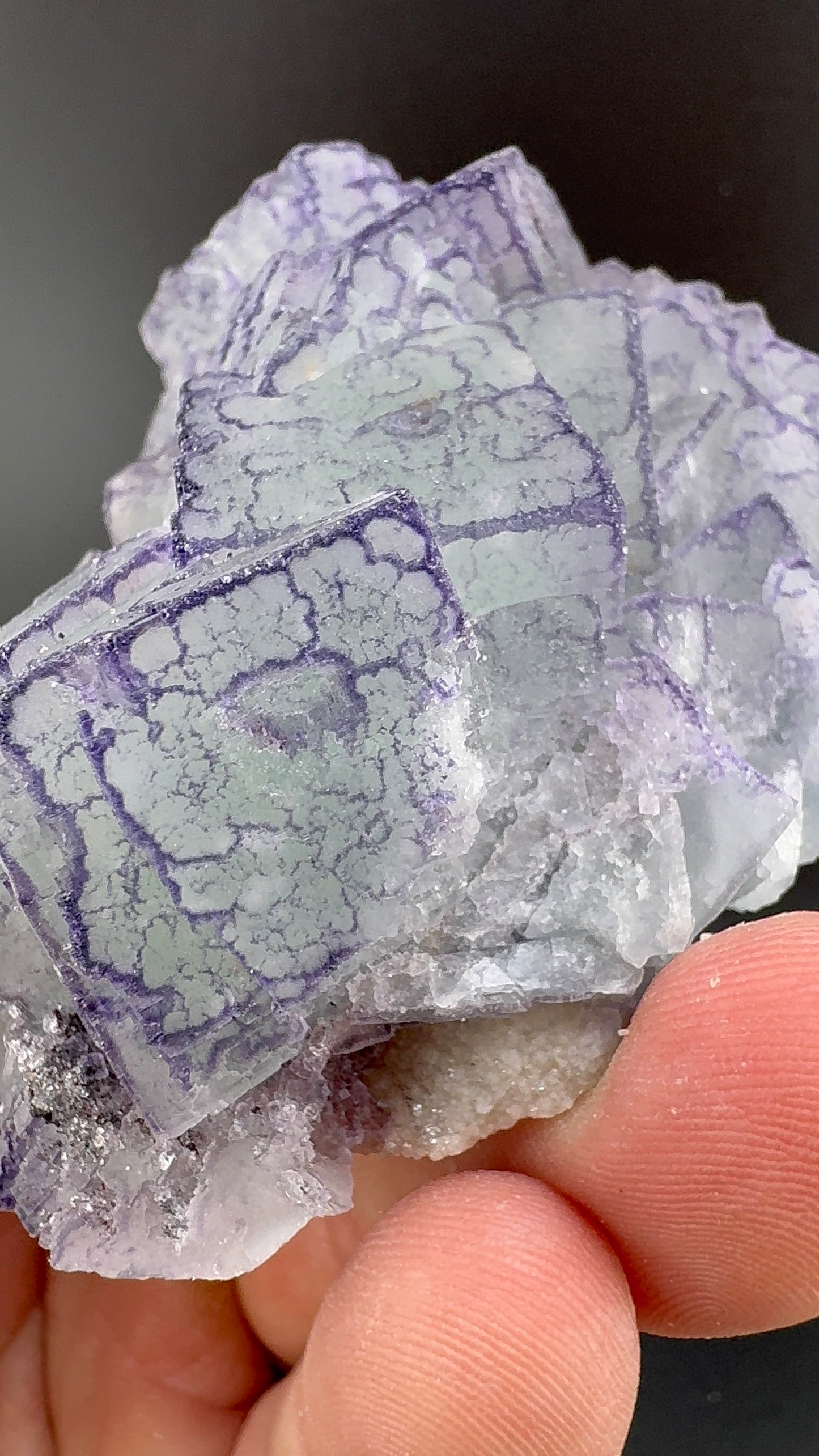 Blueish Green QR Code Fluorite from Guizhou (S9)